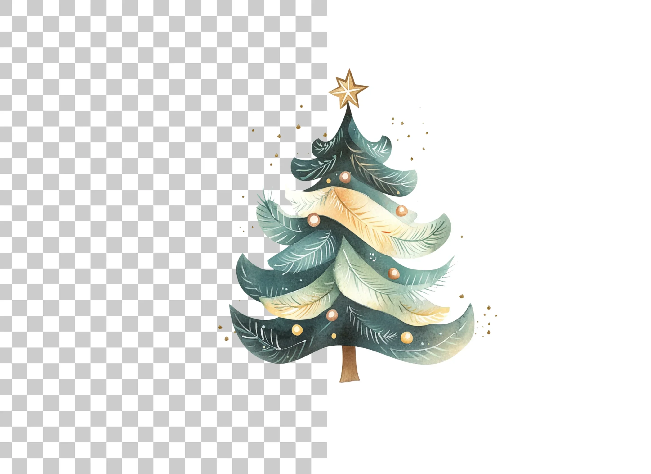 Christmas Tree Clipart Bundle - Image 2