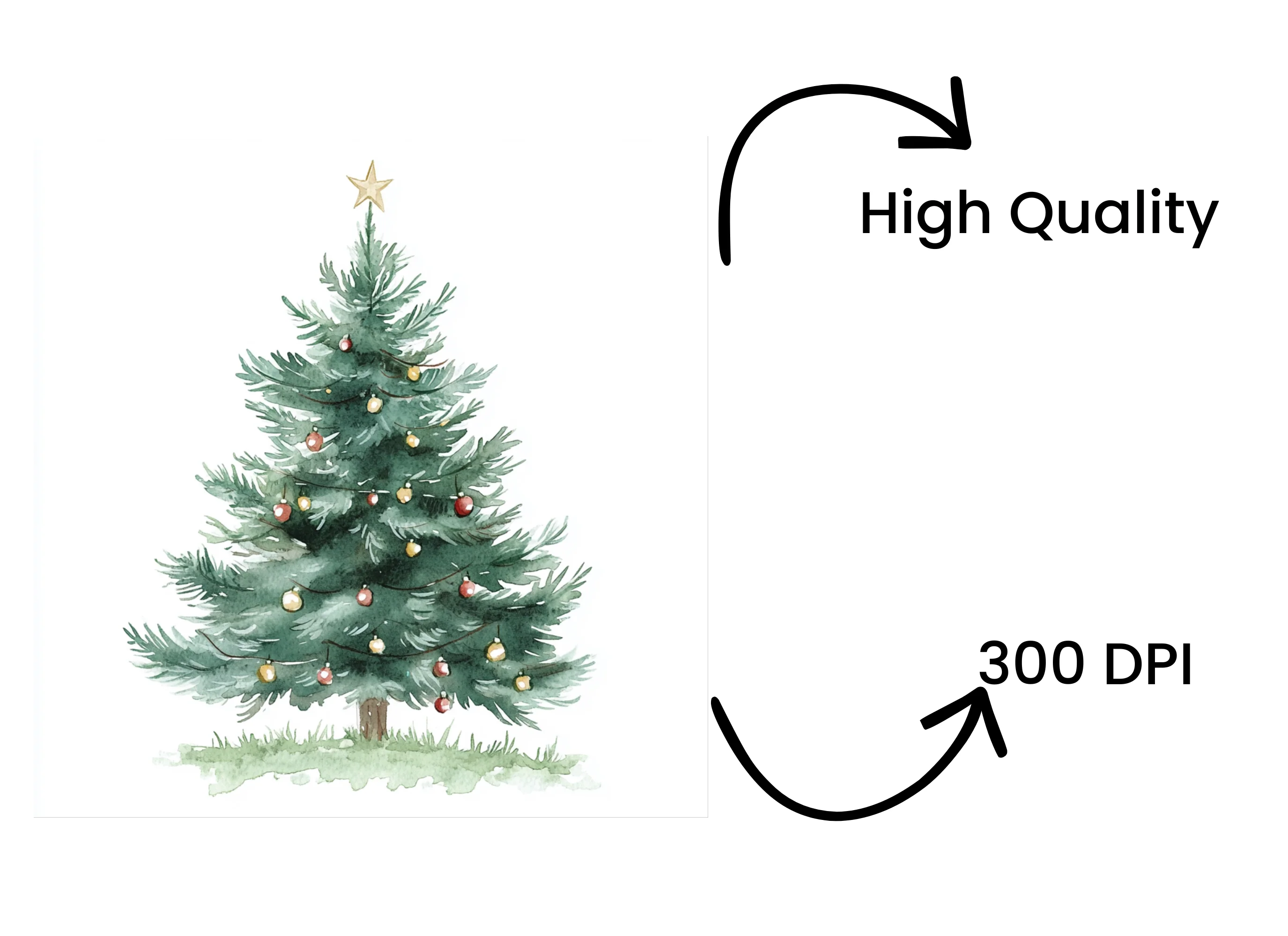 Christmas Tree Clipart Bundle - Image 4