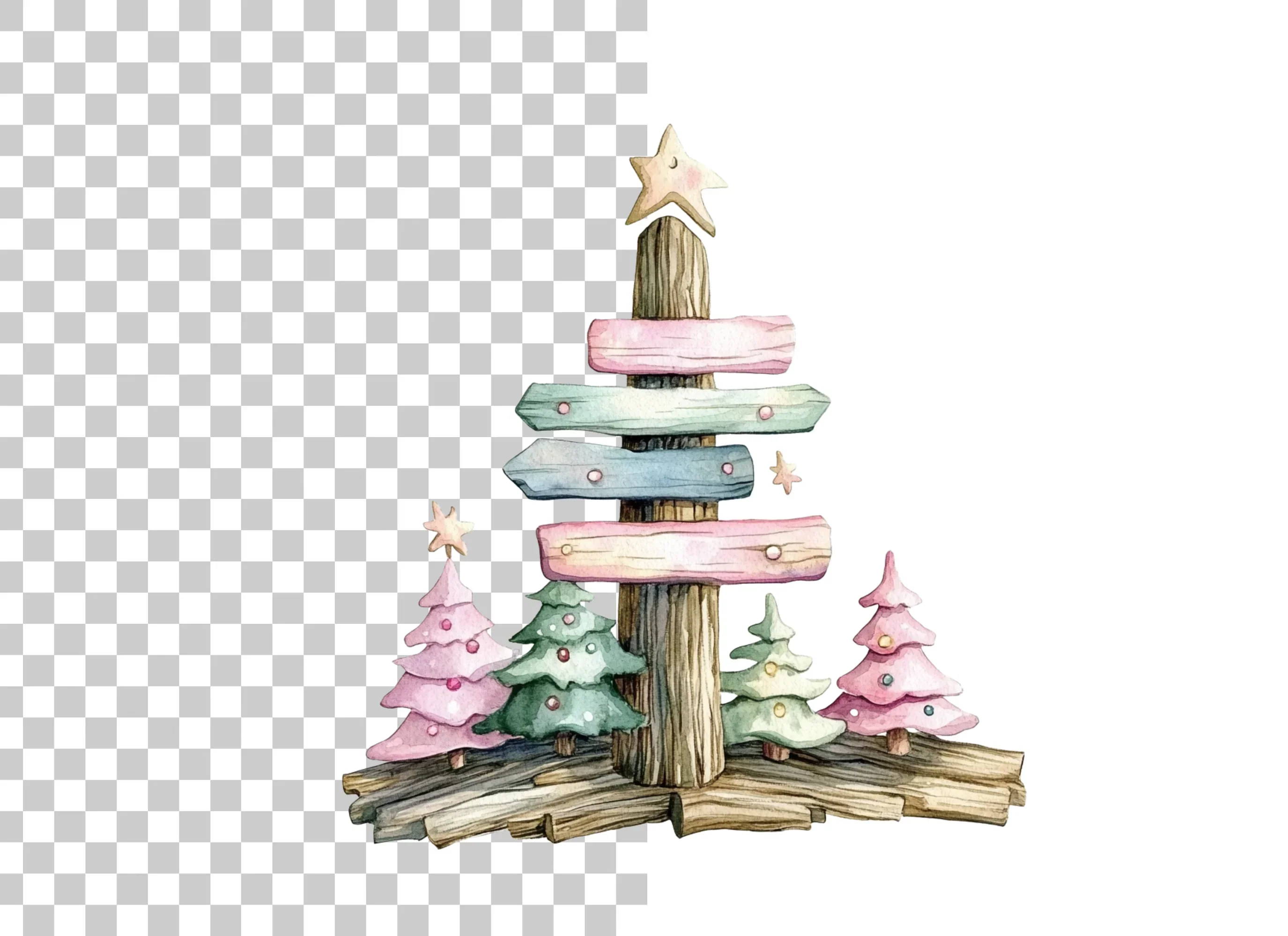 Christmas Tree Clipart Bundle - Image 6