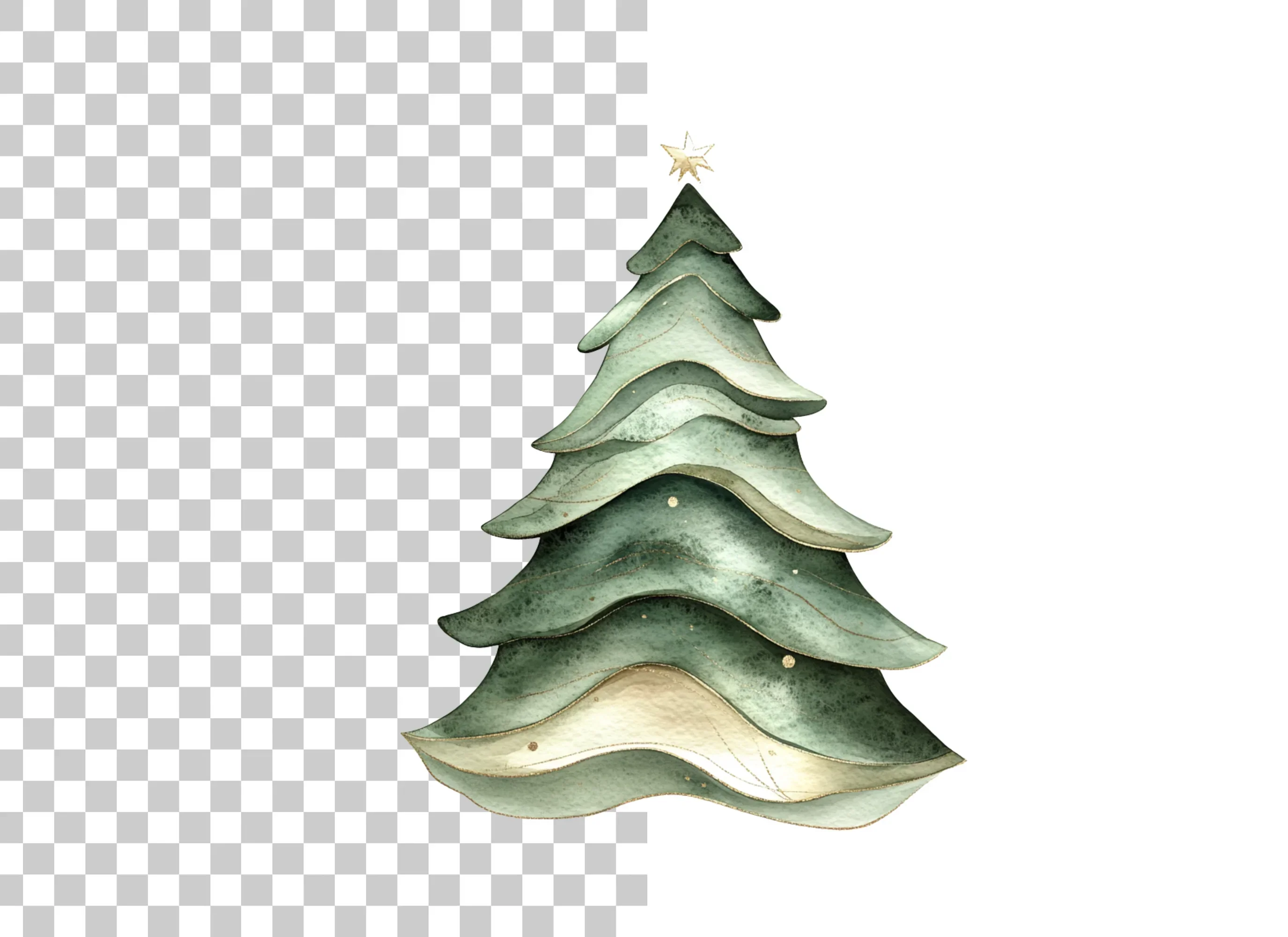 Christmas Tree Clipart Bundle - Image 2