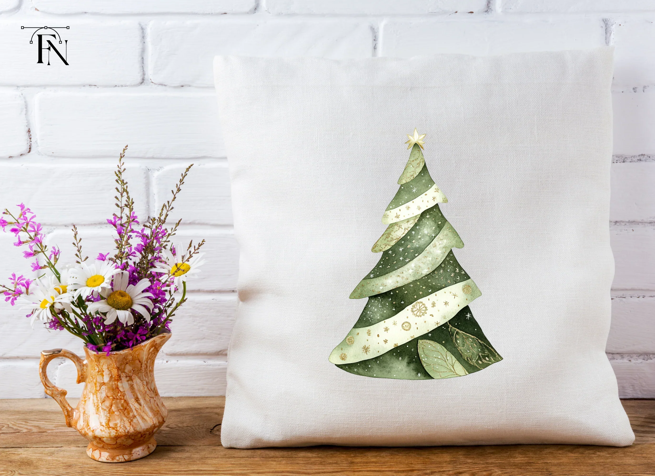 Christmas Tree Clipart Bundle - Image 5