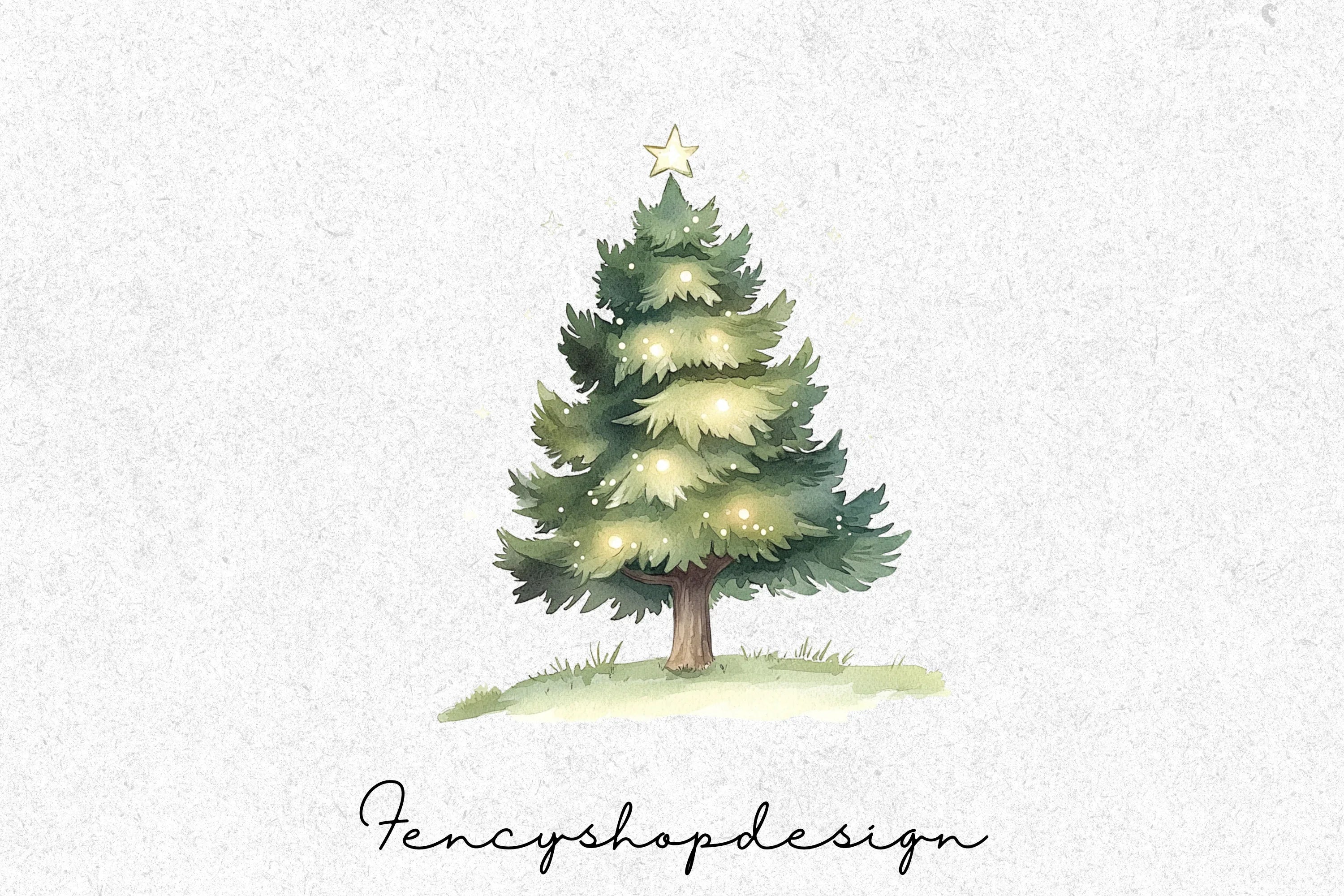 Christmas Tree Clipart Bundle - Image 3