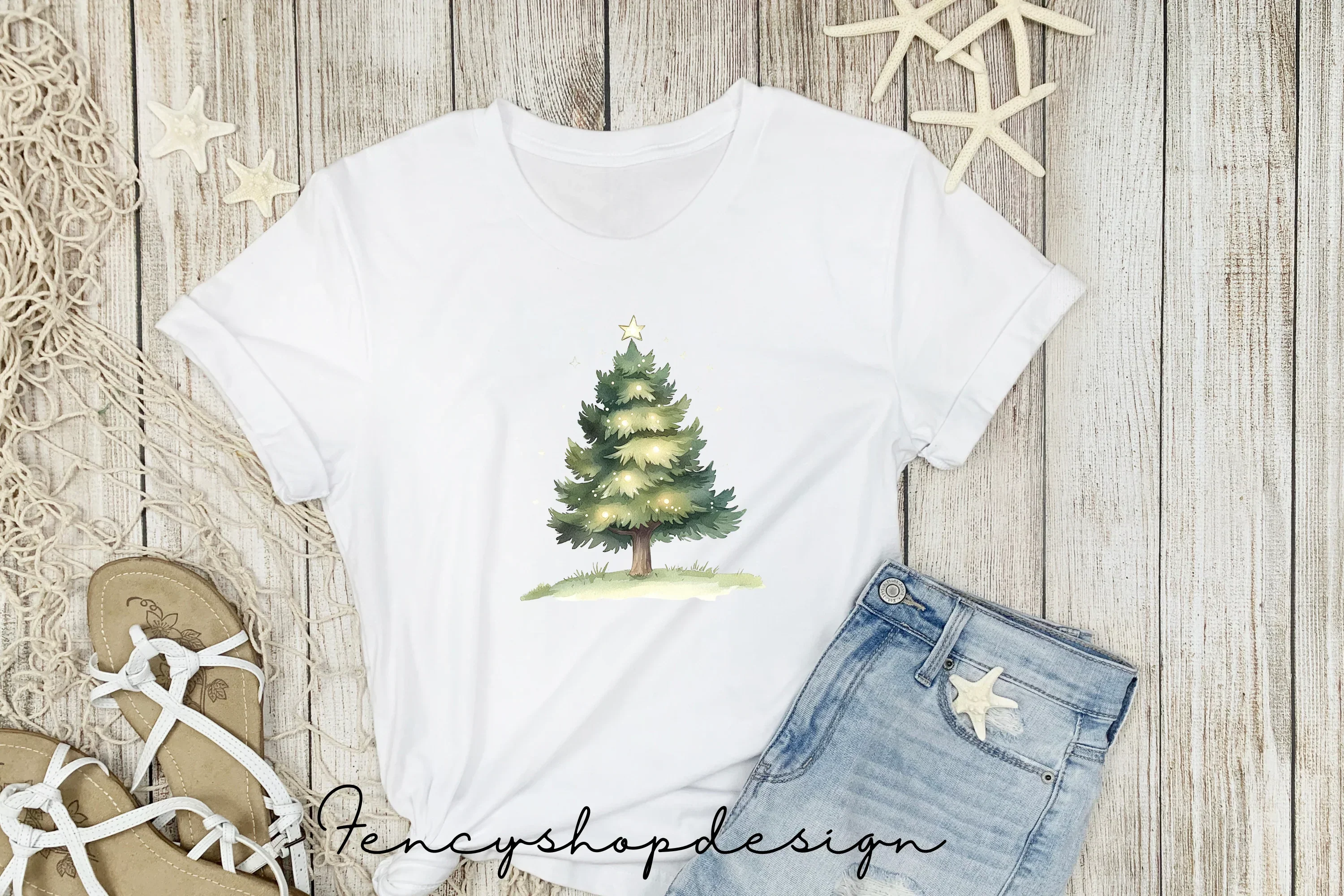 Christmas Tree Clipart Bundle - Image 5