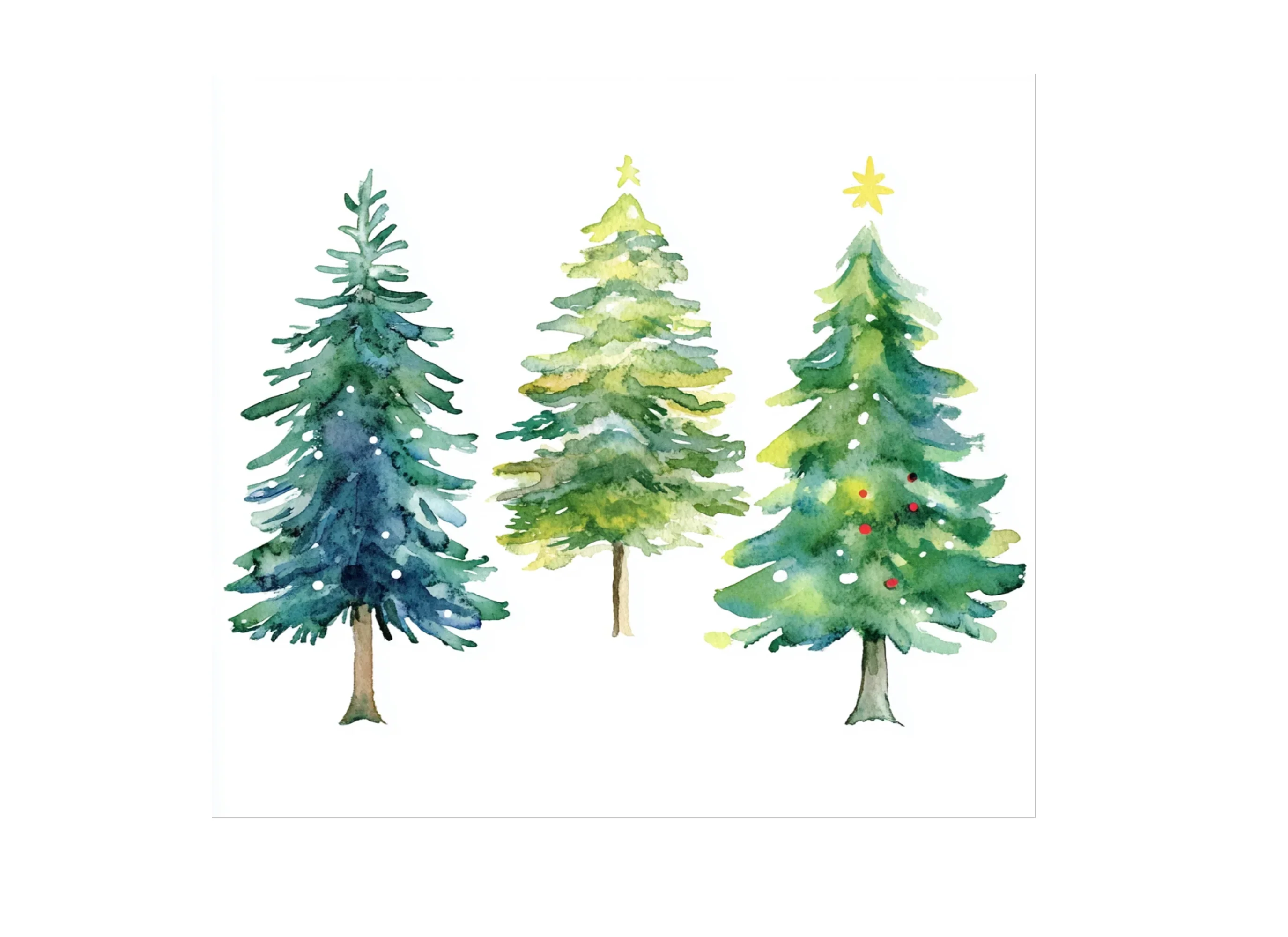 Christmas Trees Clipart Bundle - Image 3