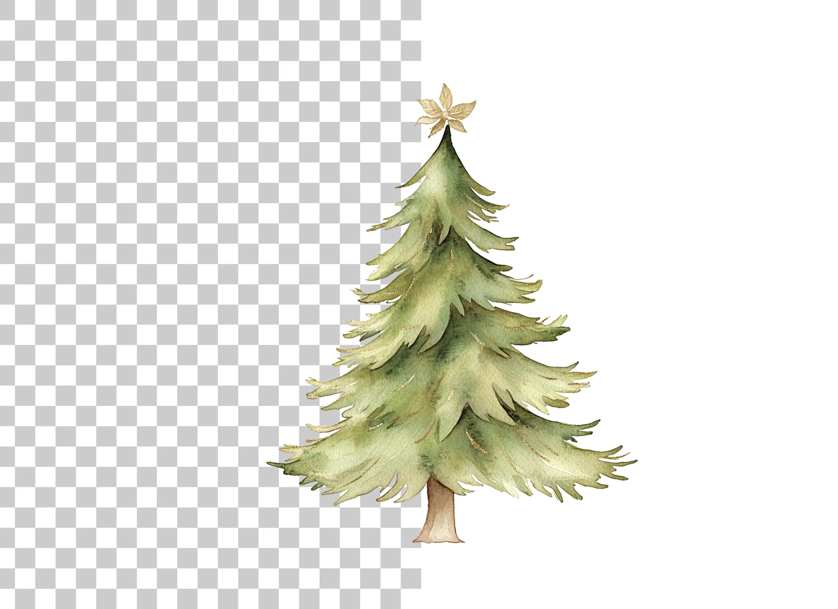Christmas Trees Clipart Bundle - Image 6