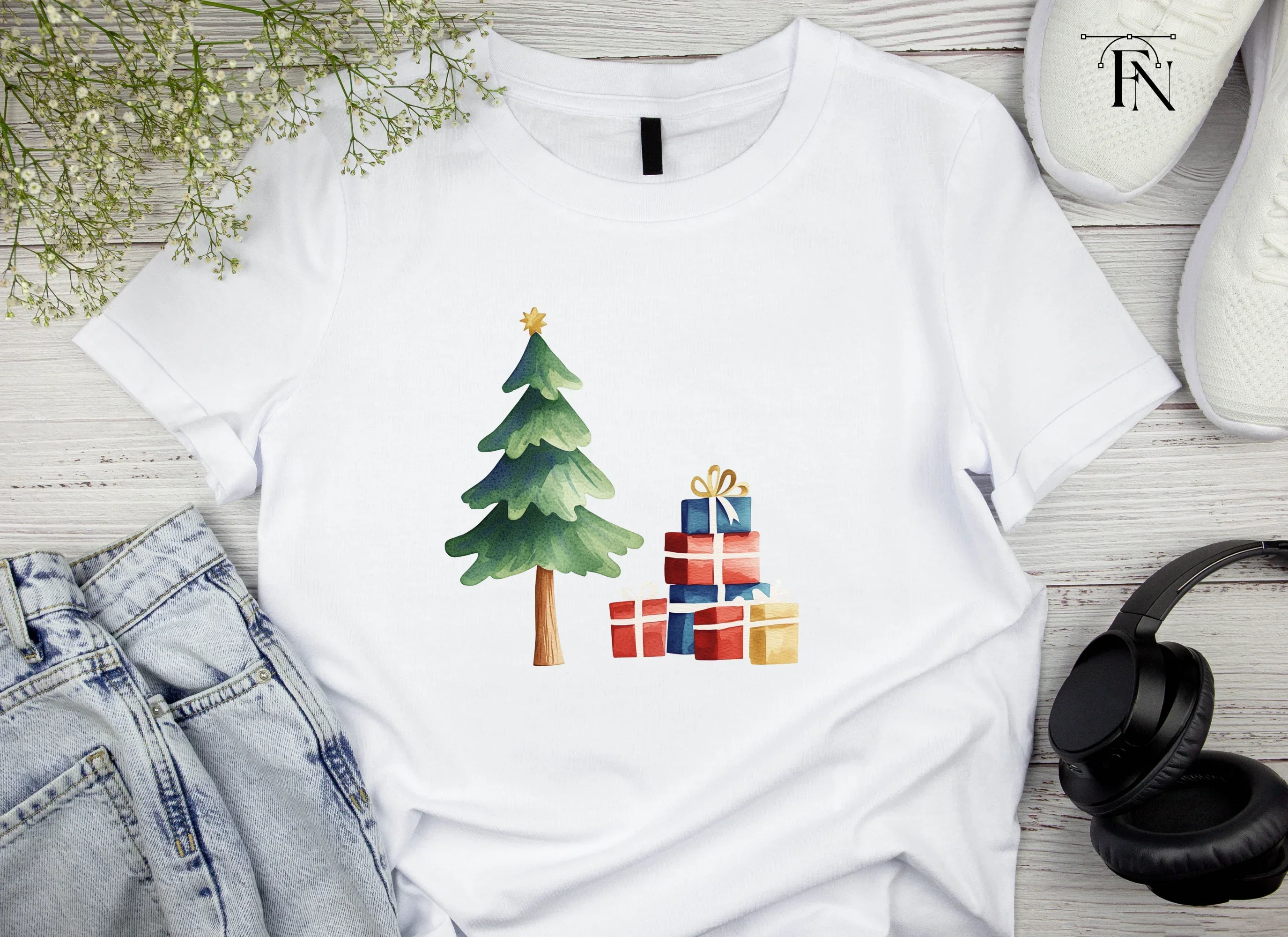 Christmas Trees Gifts Clipart Bundle - Image 4