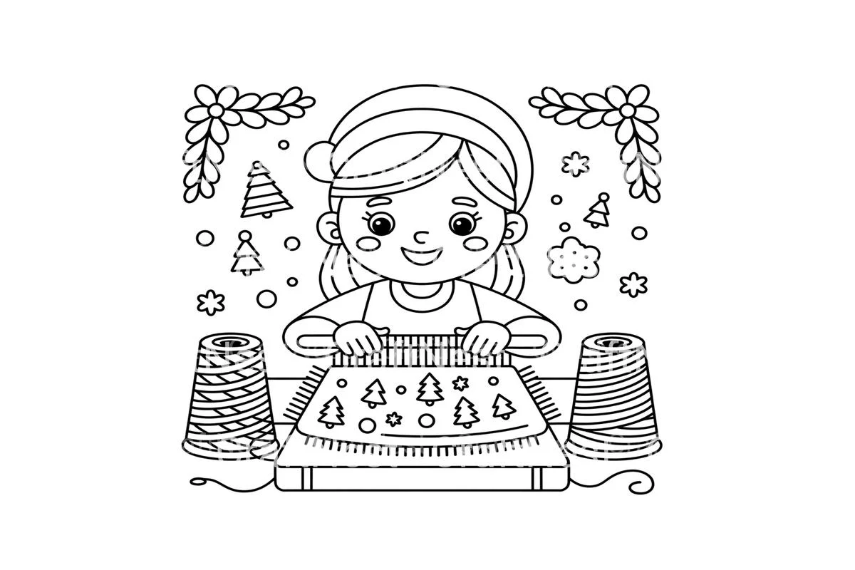 Christmas Weaving Fun Coloring Books - Image 4
