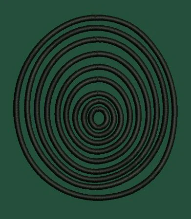 Circles In Black Embroidery Design
