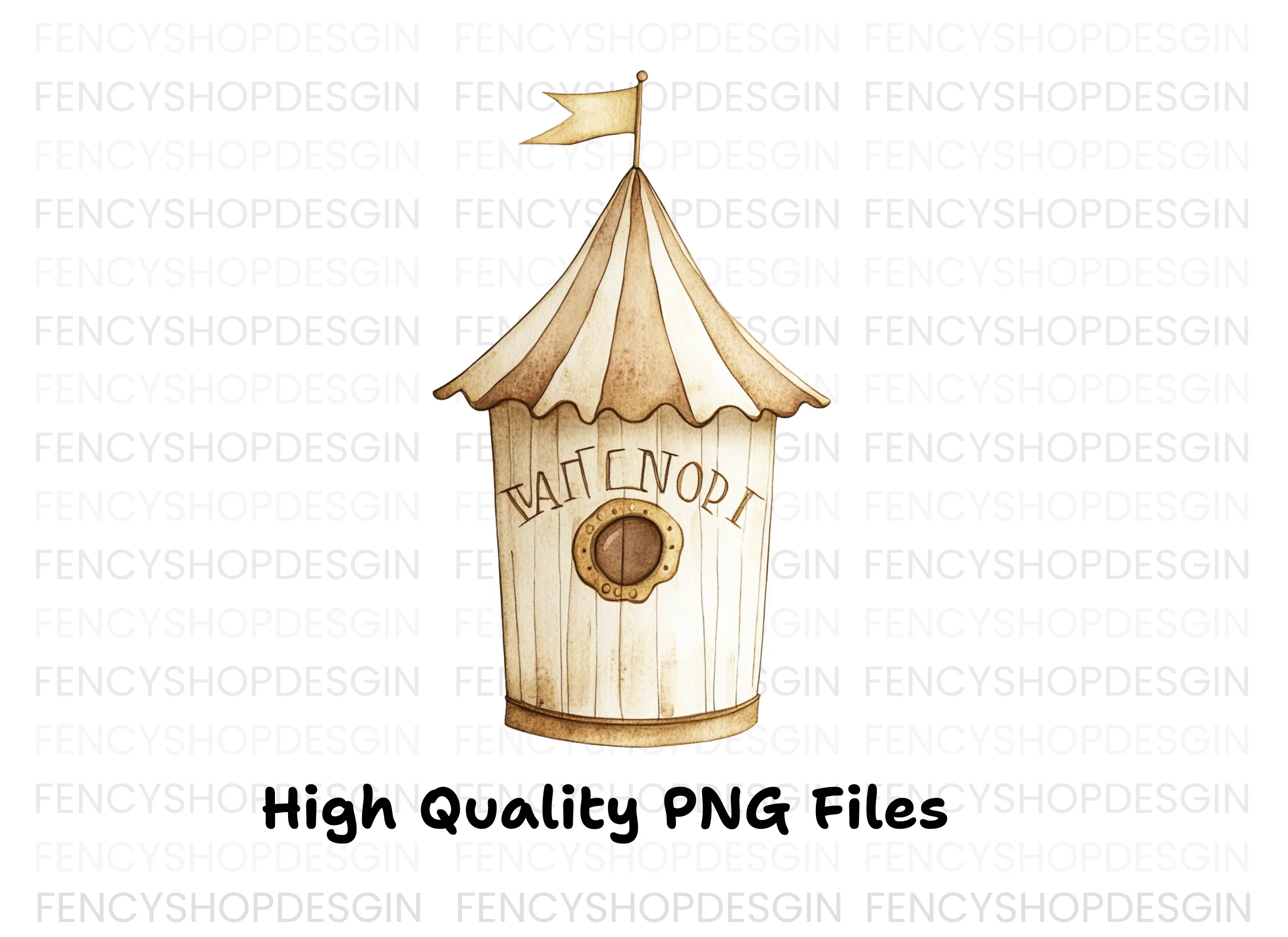 Circus Tent Birdhouse Clipart Bundle - Image 2