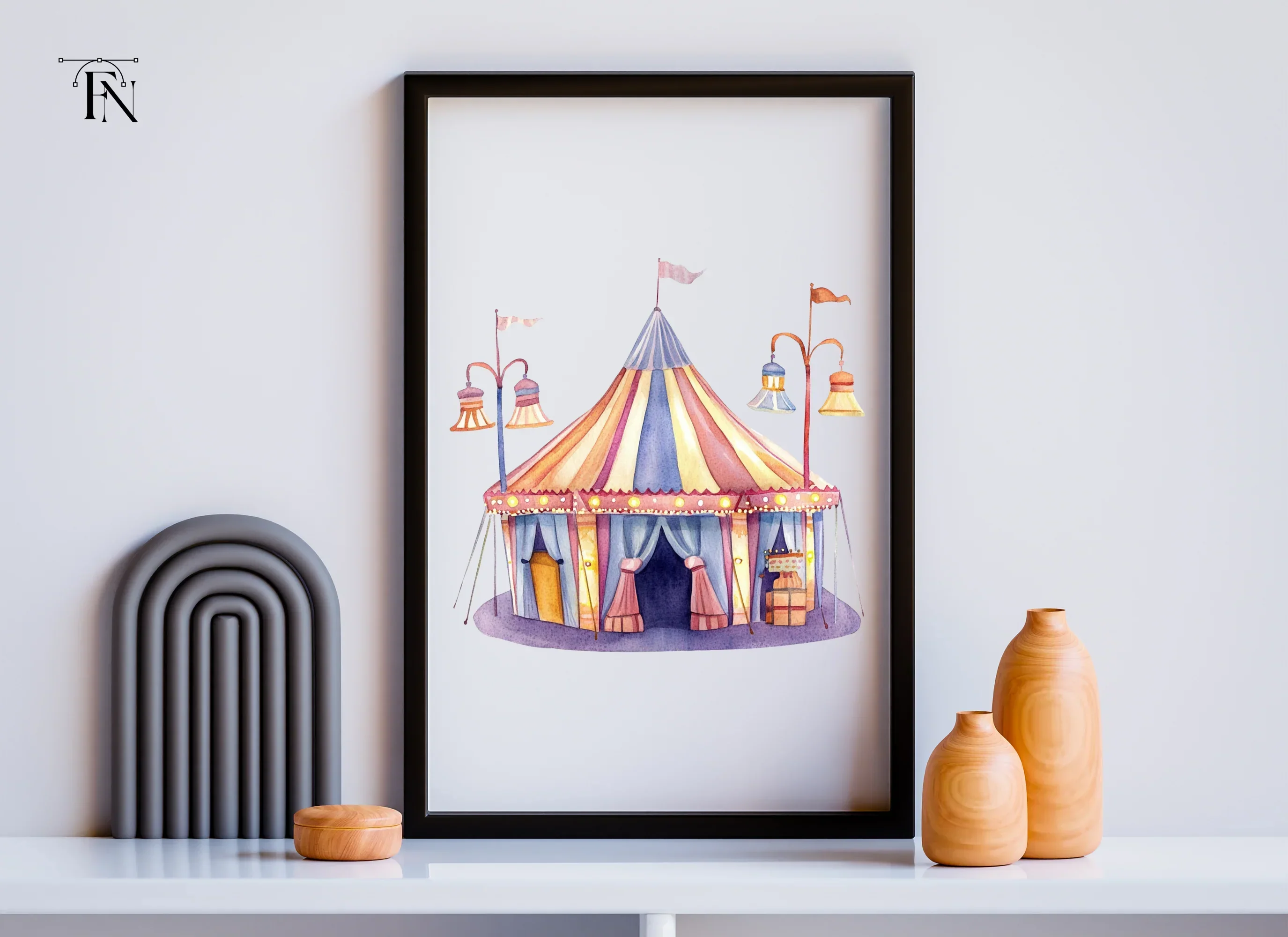 Circus Tent Clipart Bundle - Image 6