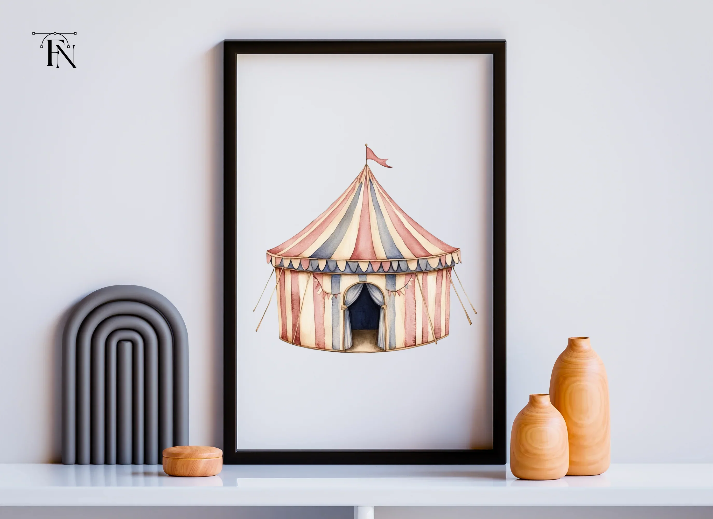 Circus Tent Clipart Bundle - Image 6