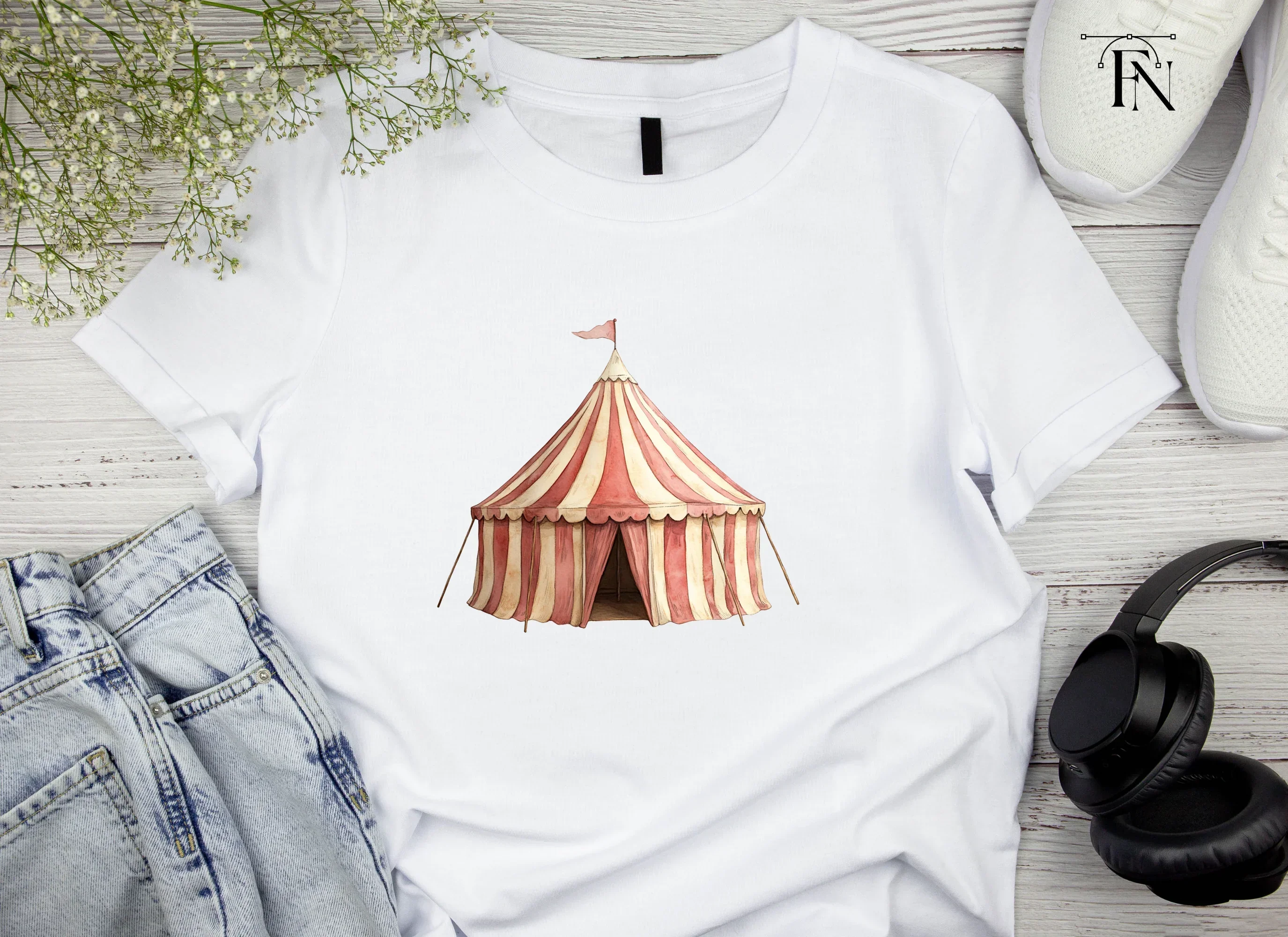 Circus Tent Clipart Bundle - Image 5