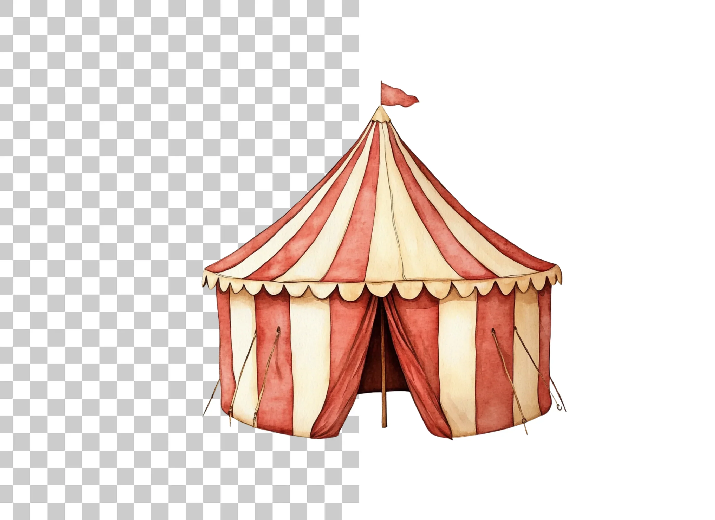 Circus Tent Clipart Bundle - Image 6