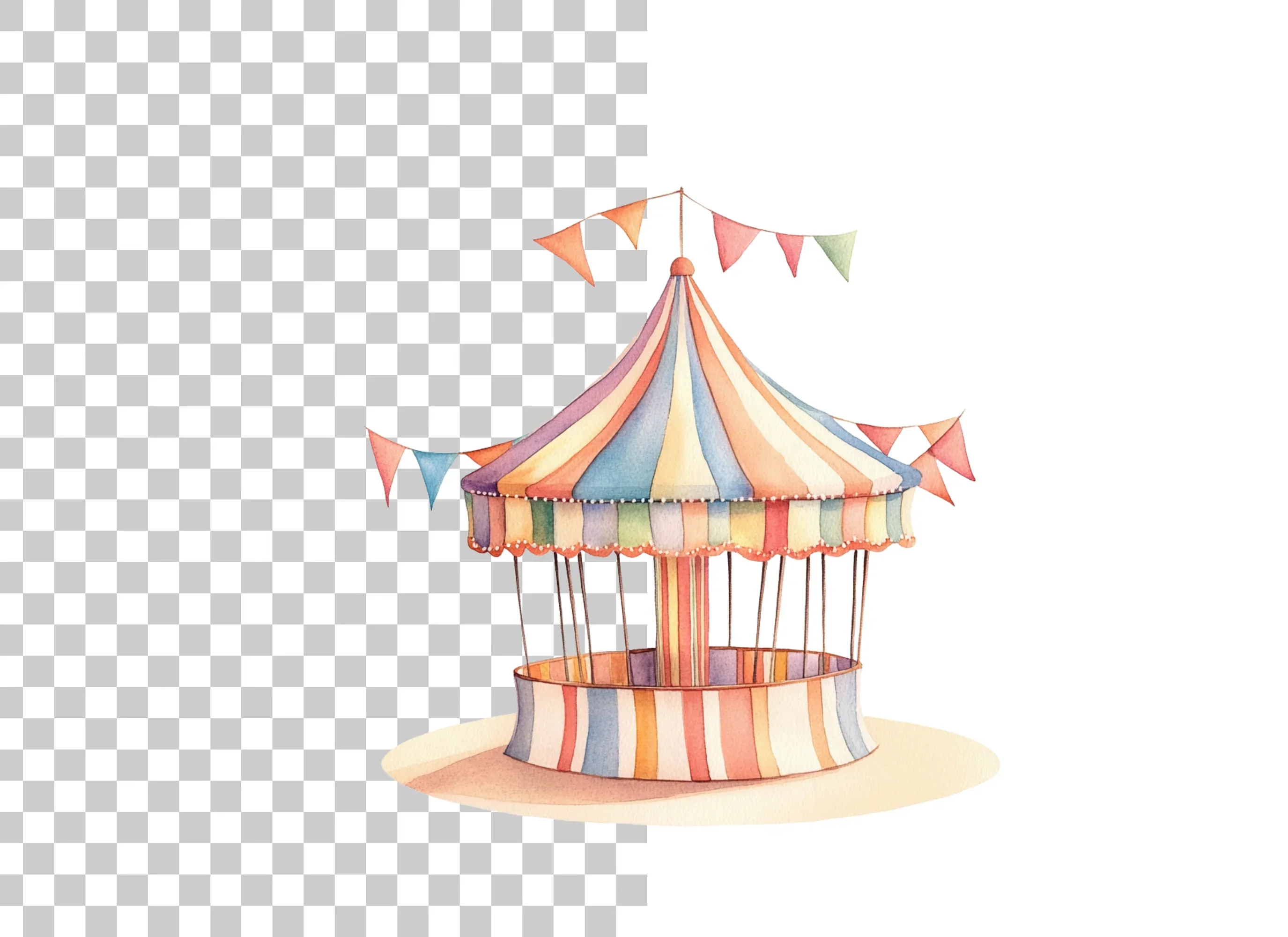 Circus Tent Clipart Bundle - Image 2