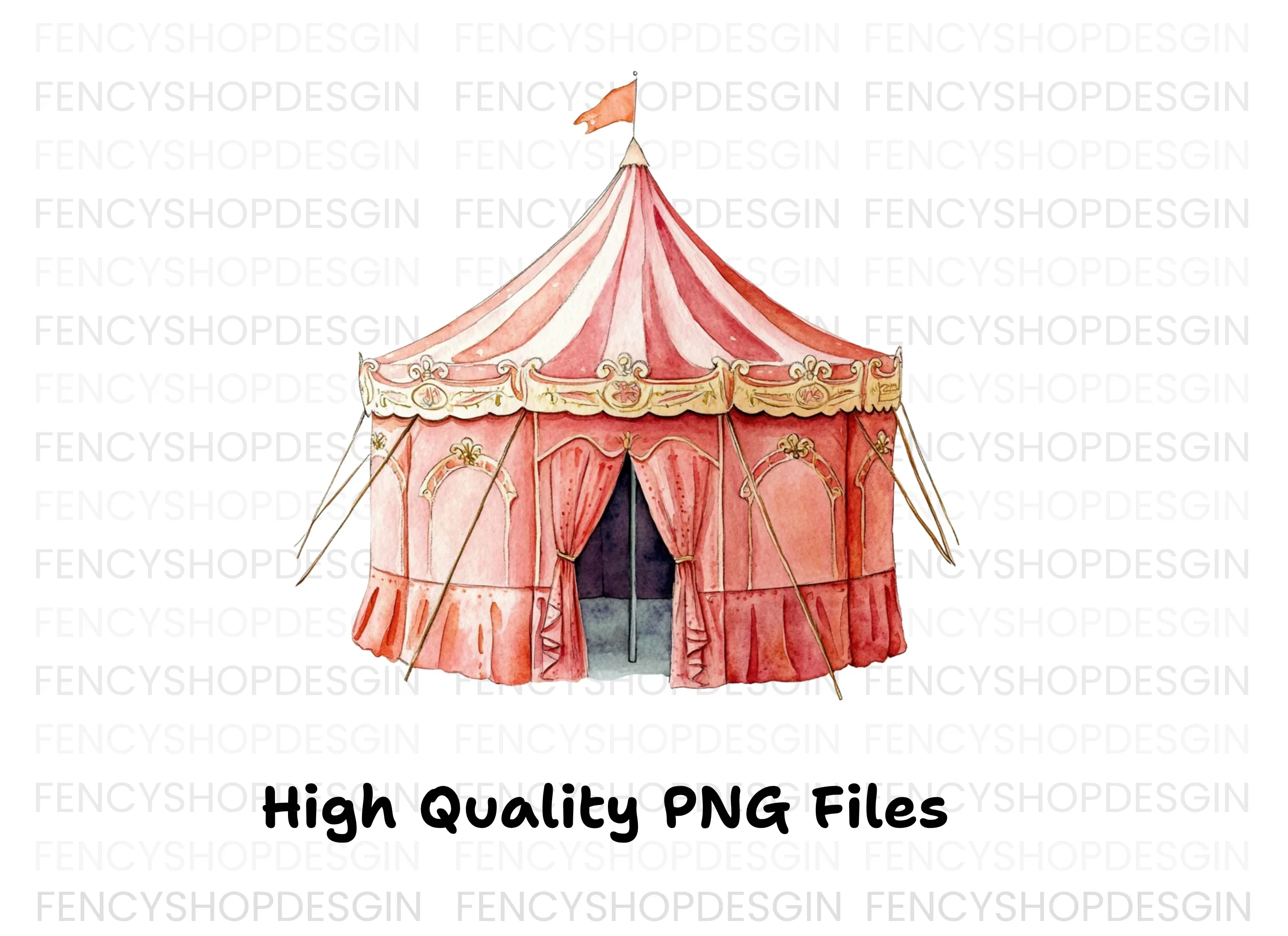 Circus Tent Clipart Bundle - Image 3