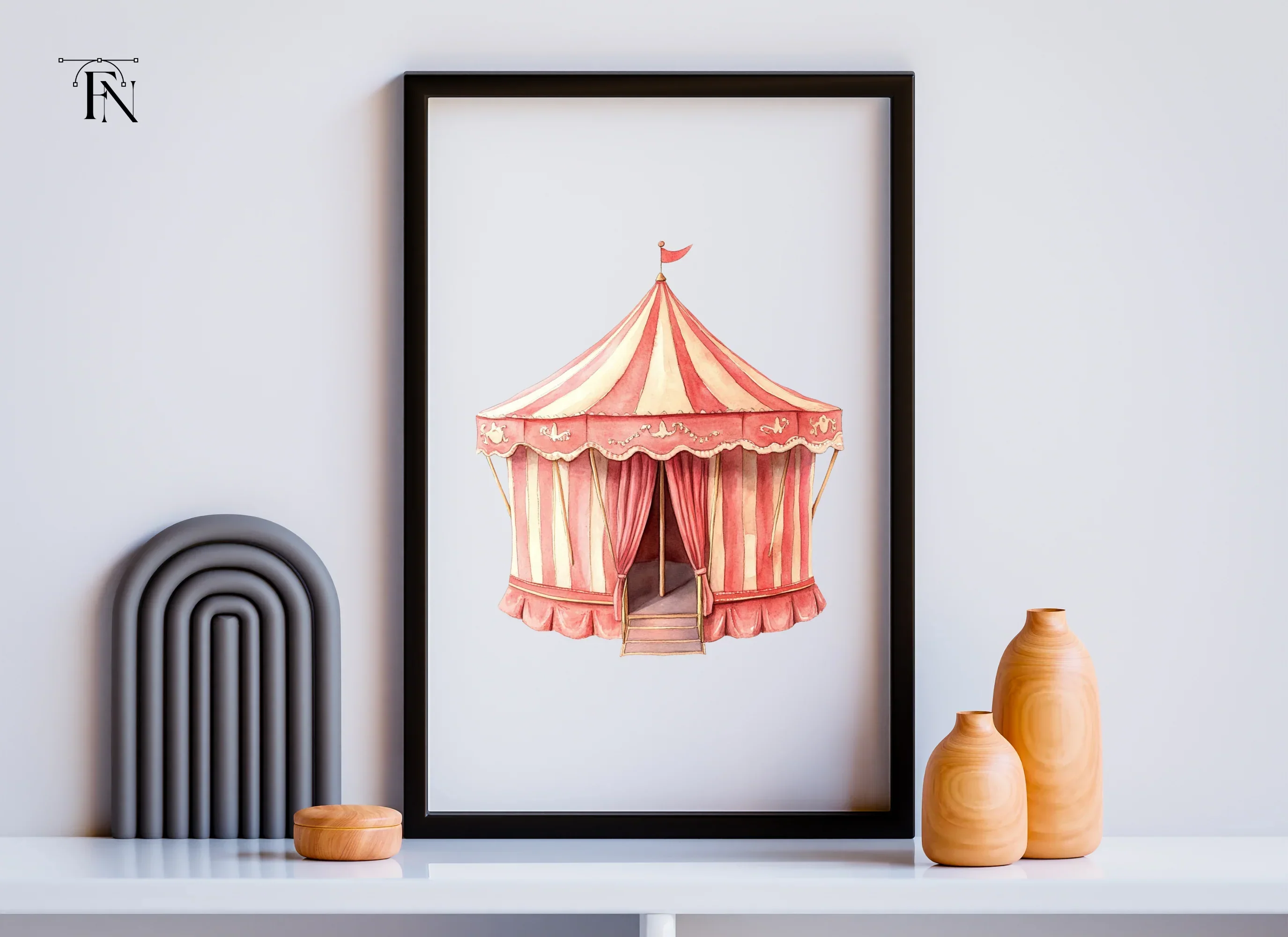 Circus Tent Clipart Bundle - Image 6