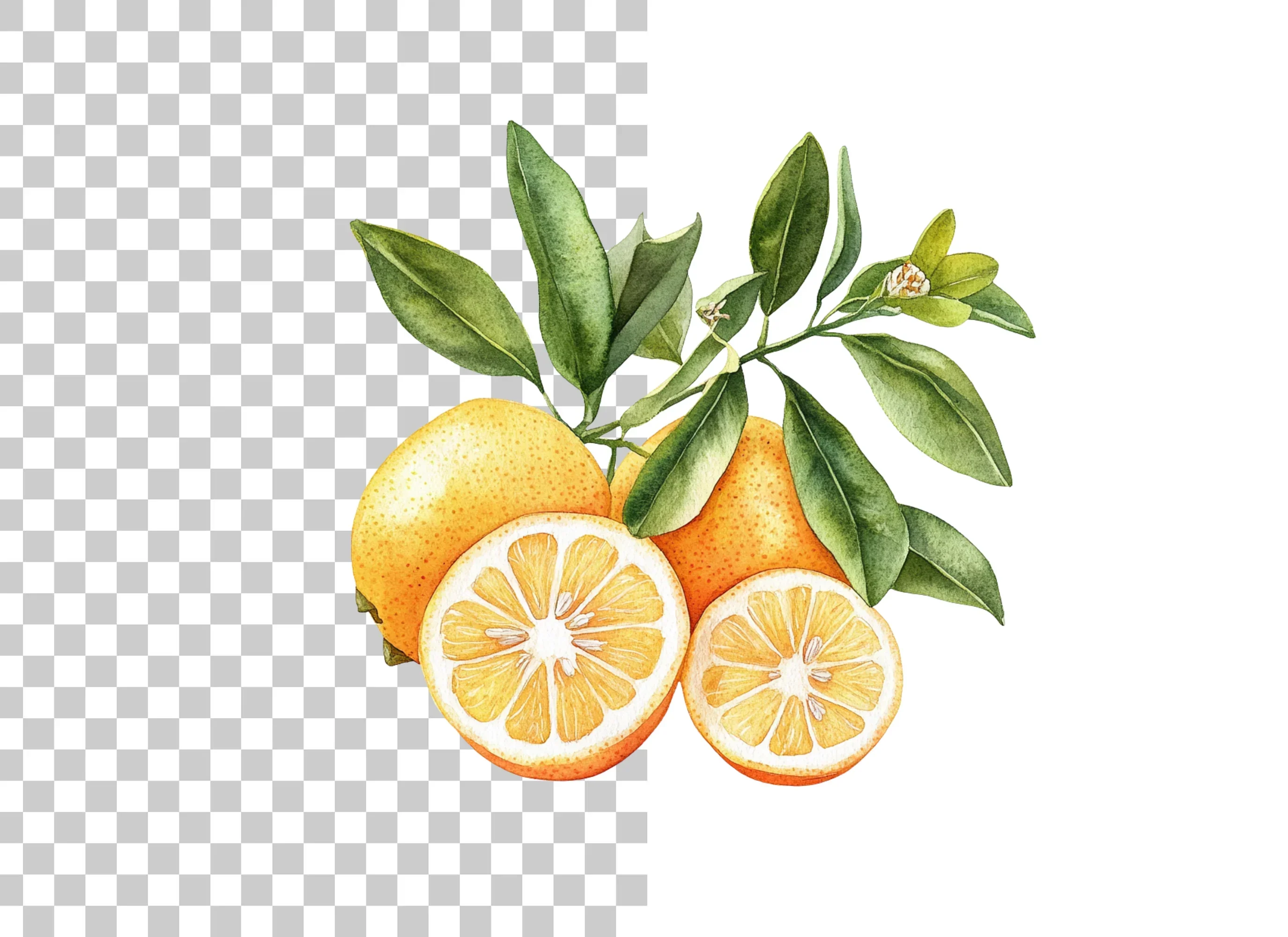 Citrus Fruit Clipart Bundle - Image 6