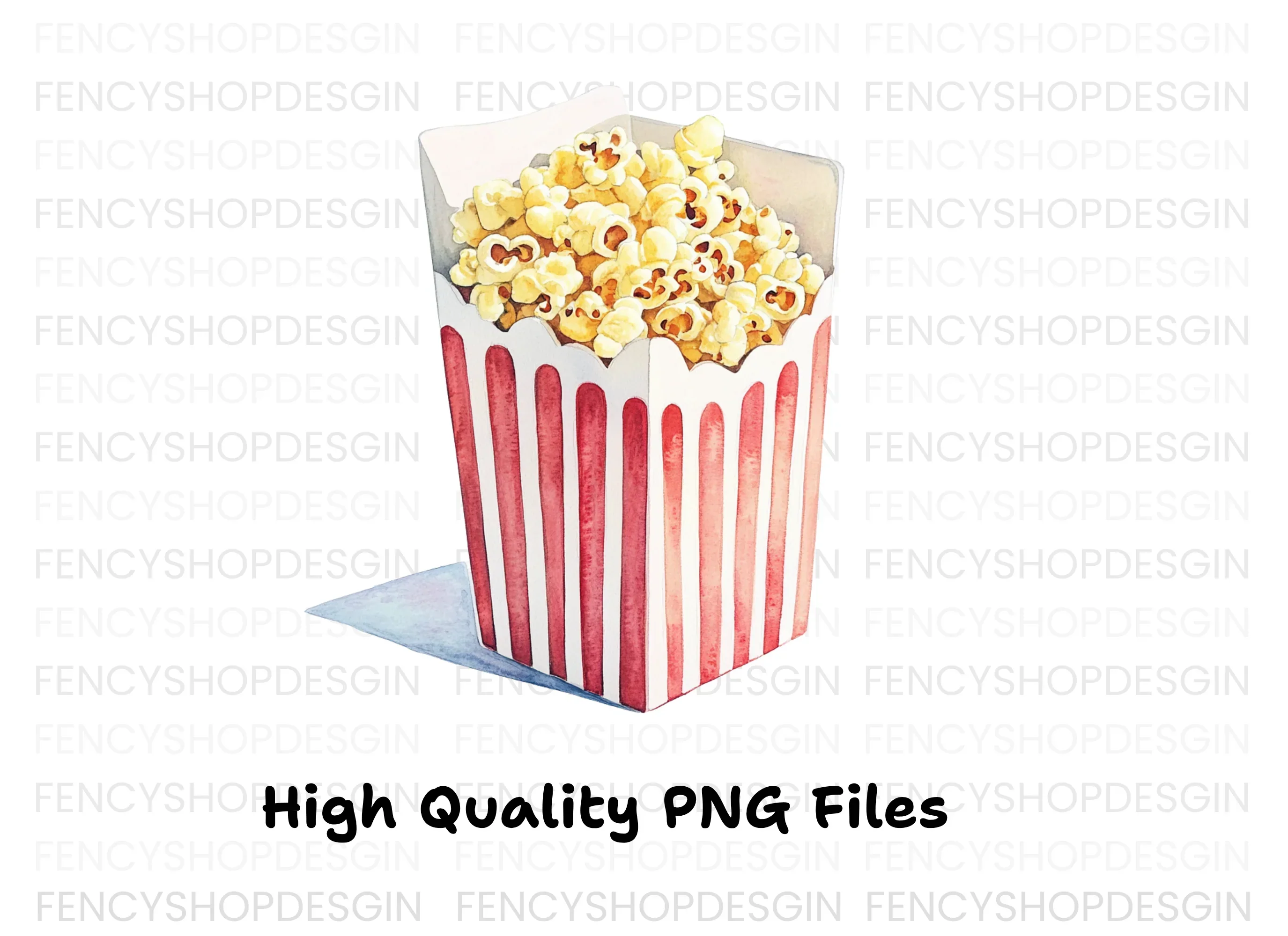 Classic Popcorn Box Clipart Bundle - Image 3