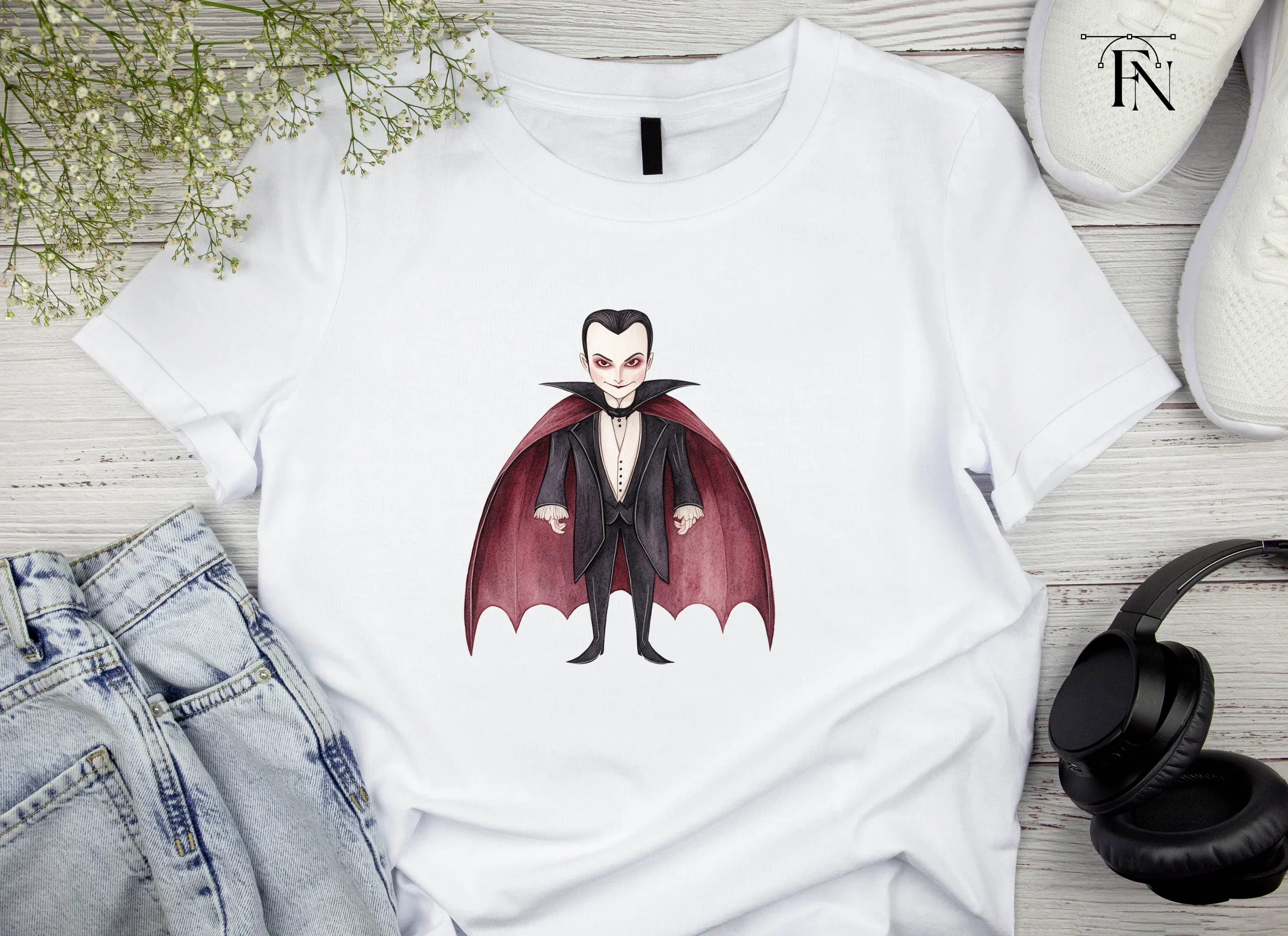 Classic Vampire Character Clipart Bundle - Image 4