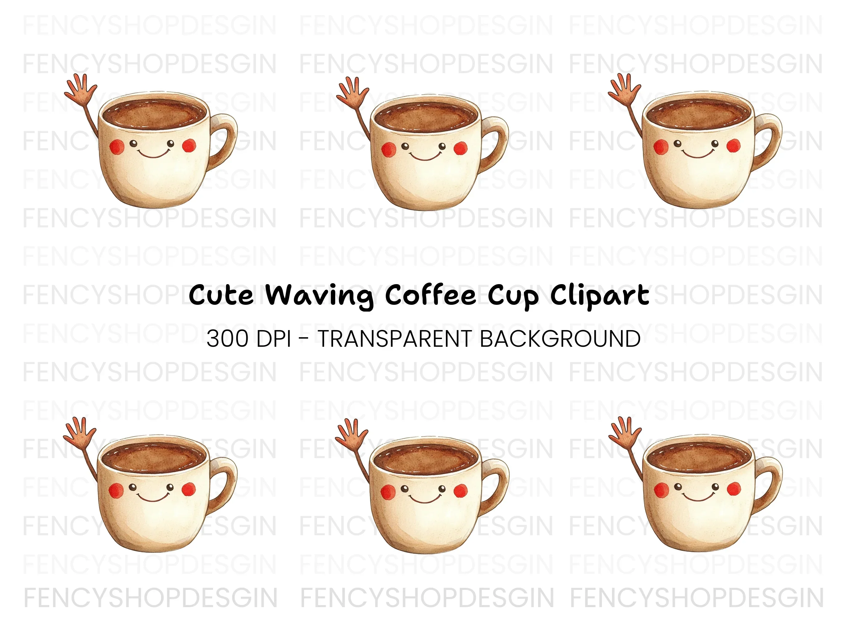 Waiving Coffee Cup Bundle