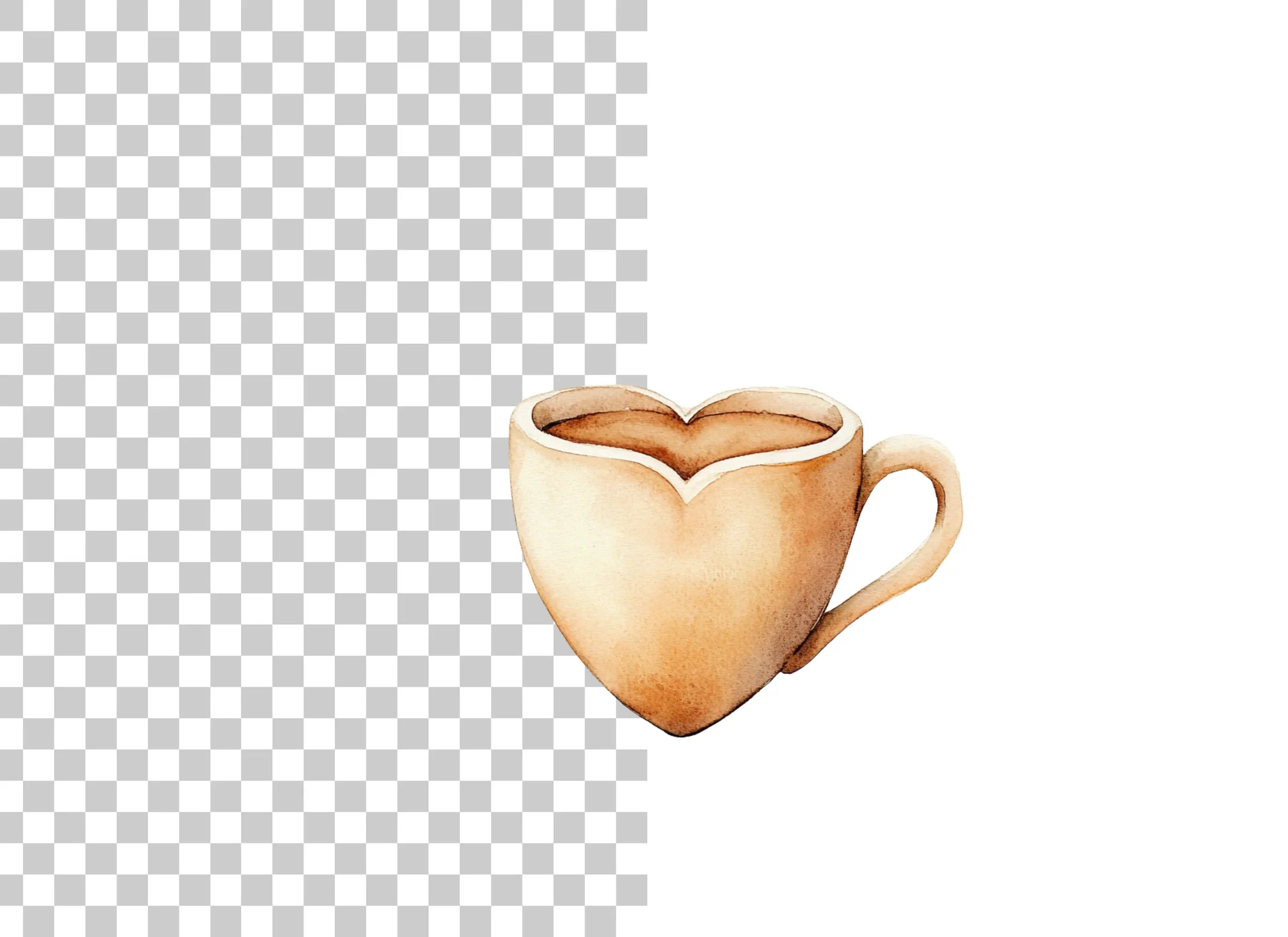 Heart Coffee Mug Clipart Bundle - Image 6