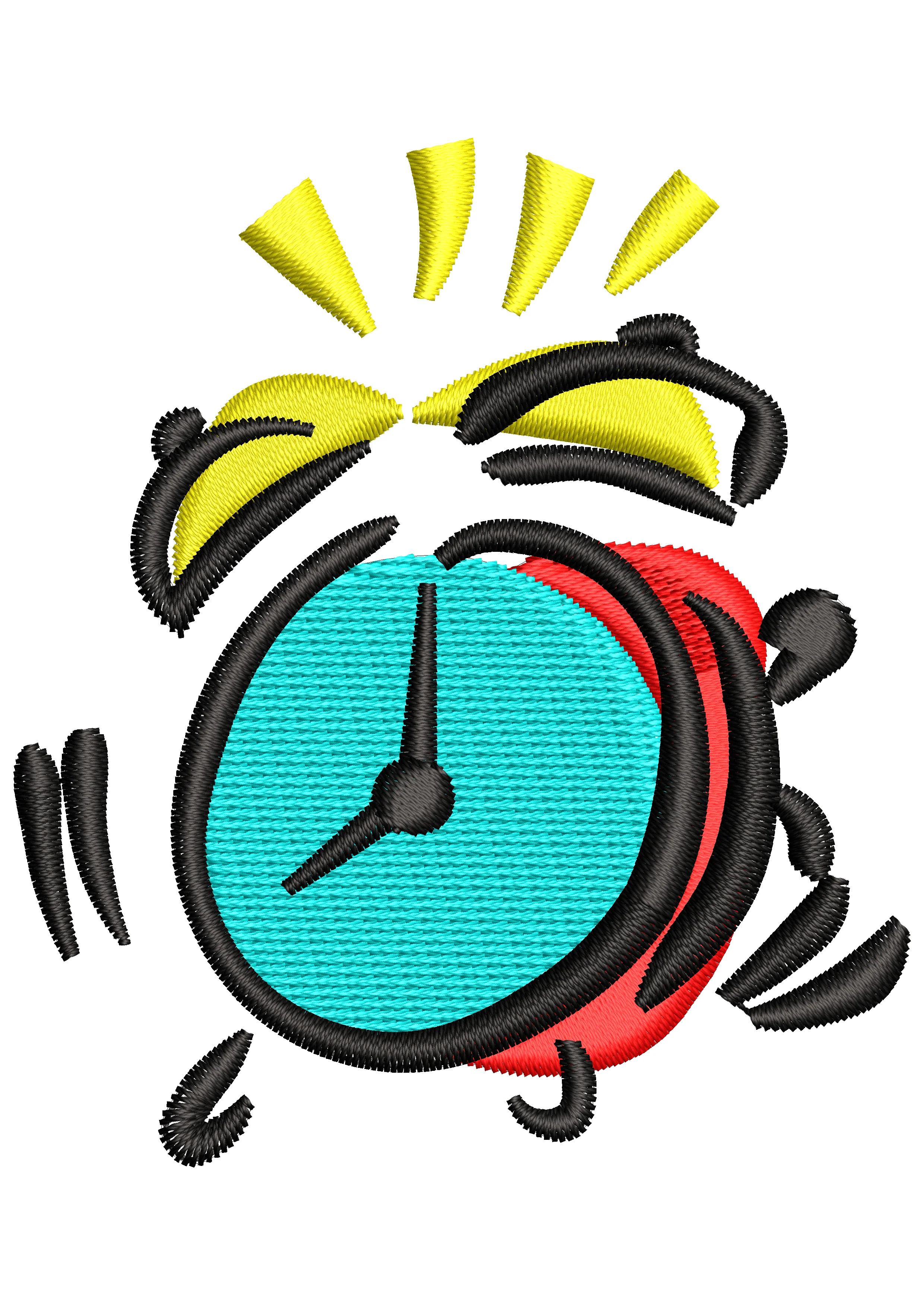 Clock Embroidery Design