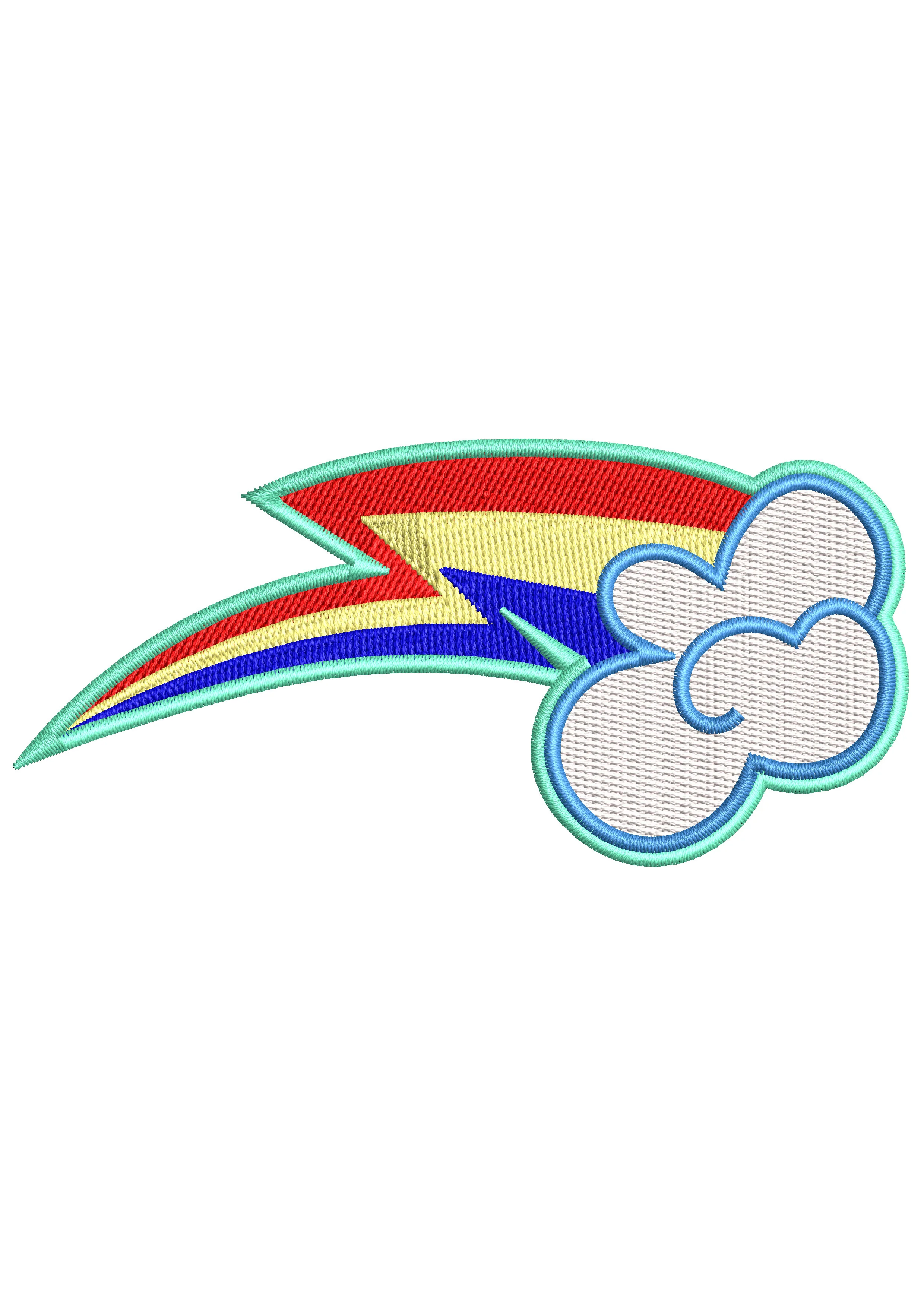 Cloud Embroidery Design