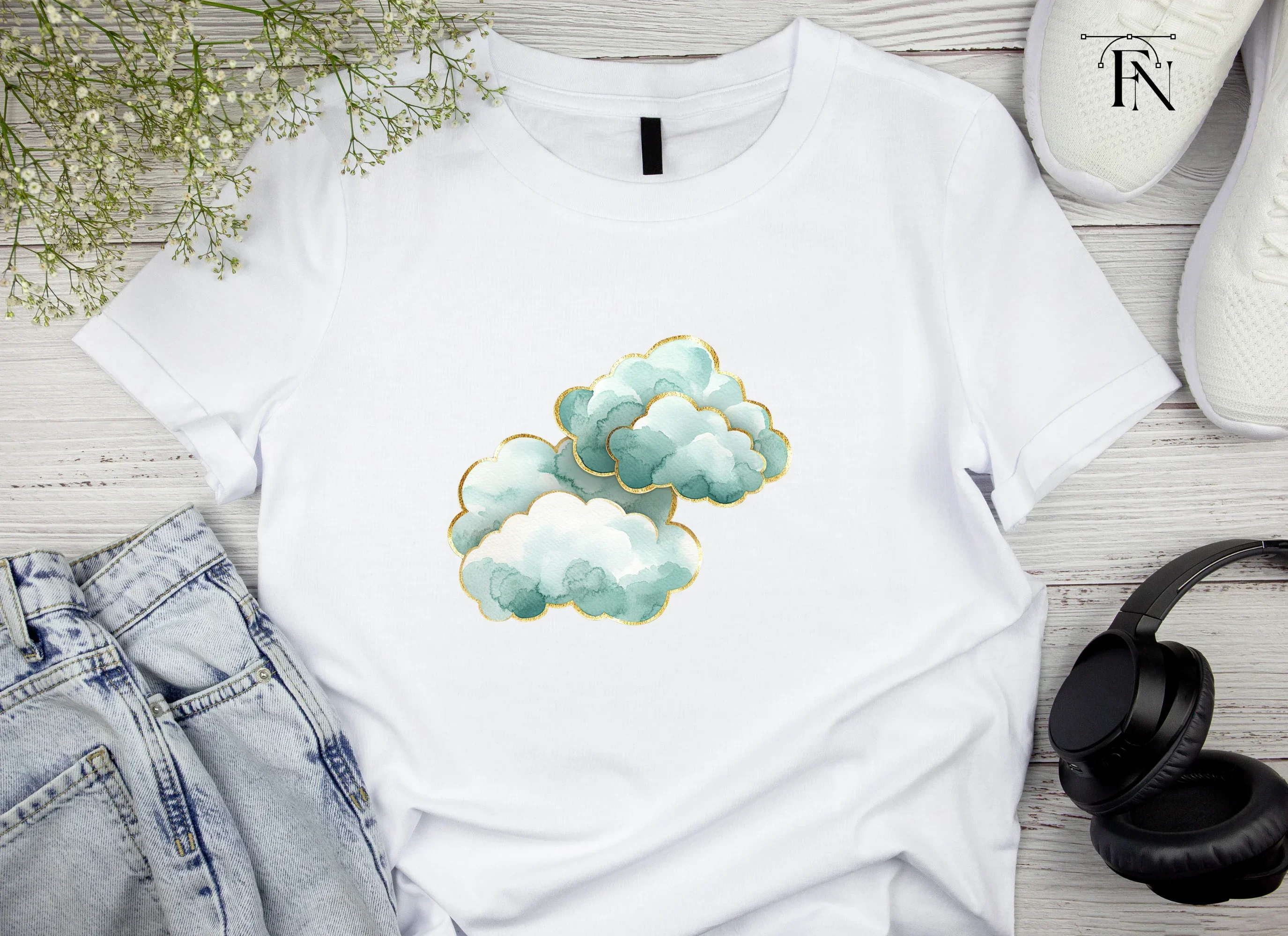 Clouds Clipart Bundle - Image 5