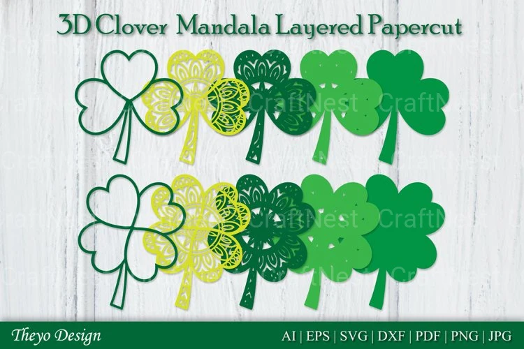 Clover Mandala SVG Bundle