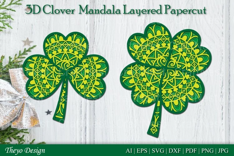 Clover Mandala SVG Bundle - Image 2