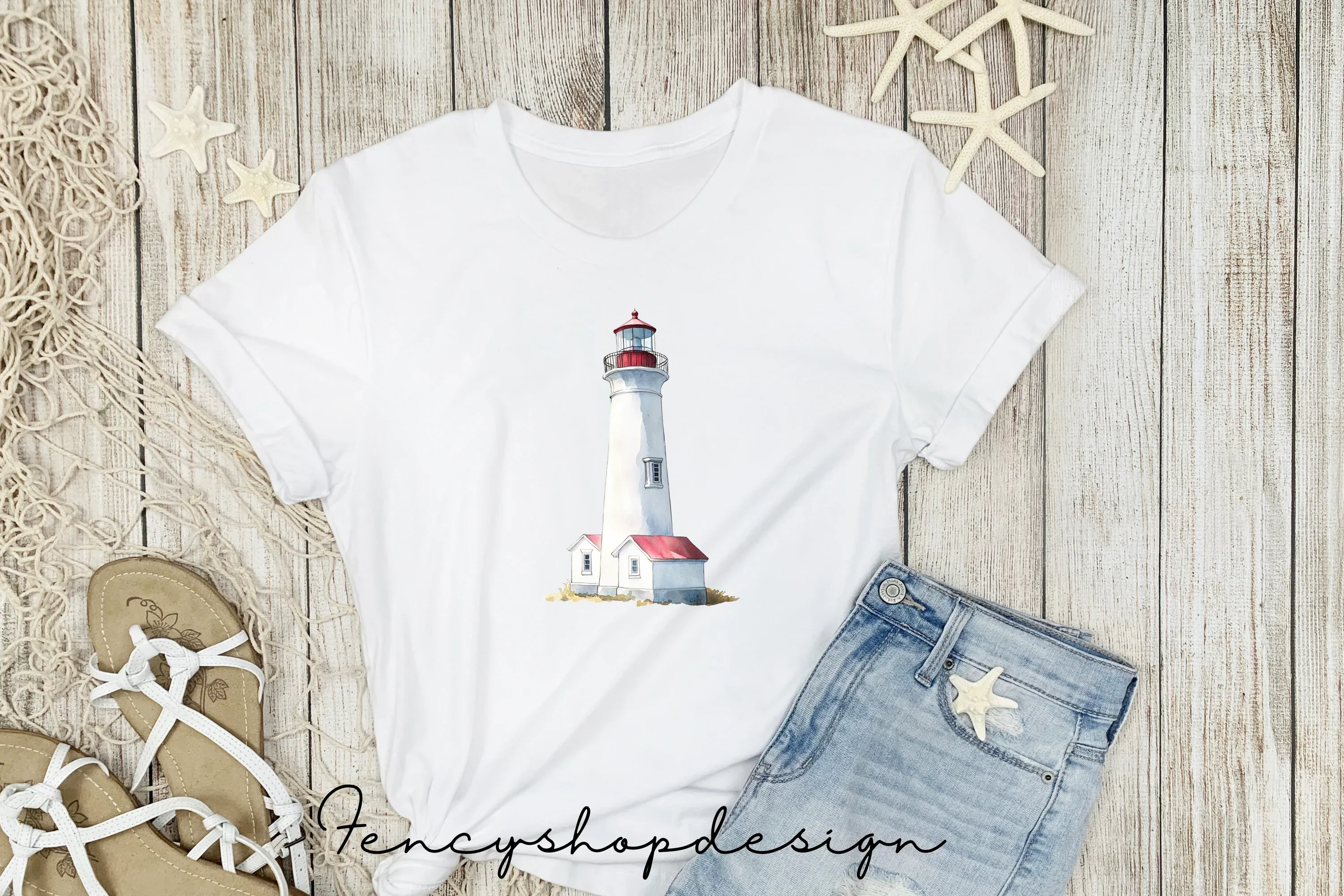 Coastal Lighthouse Clipart Bundle - Image 4