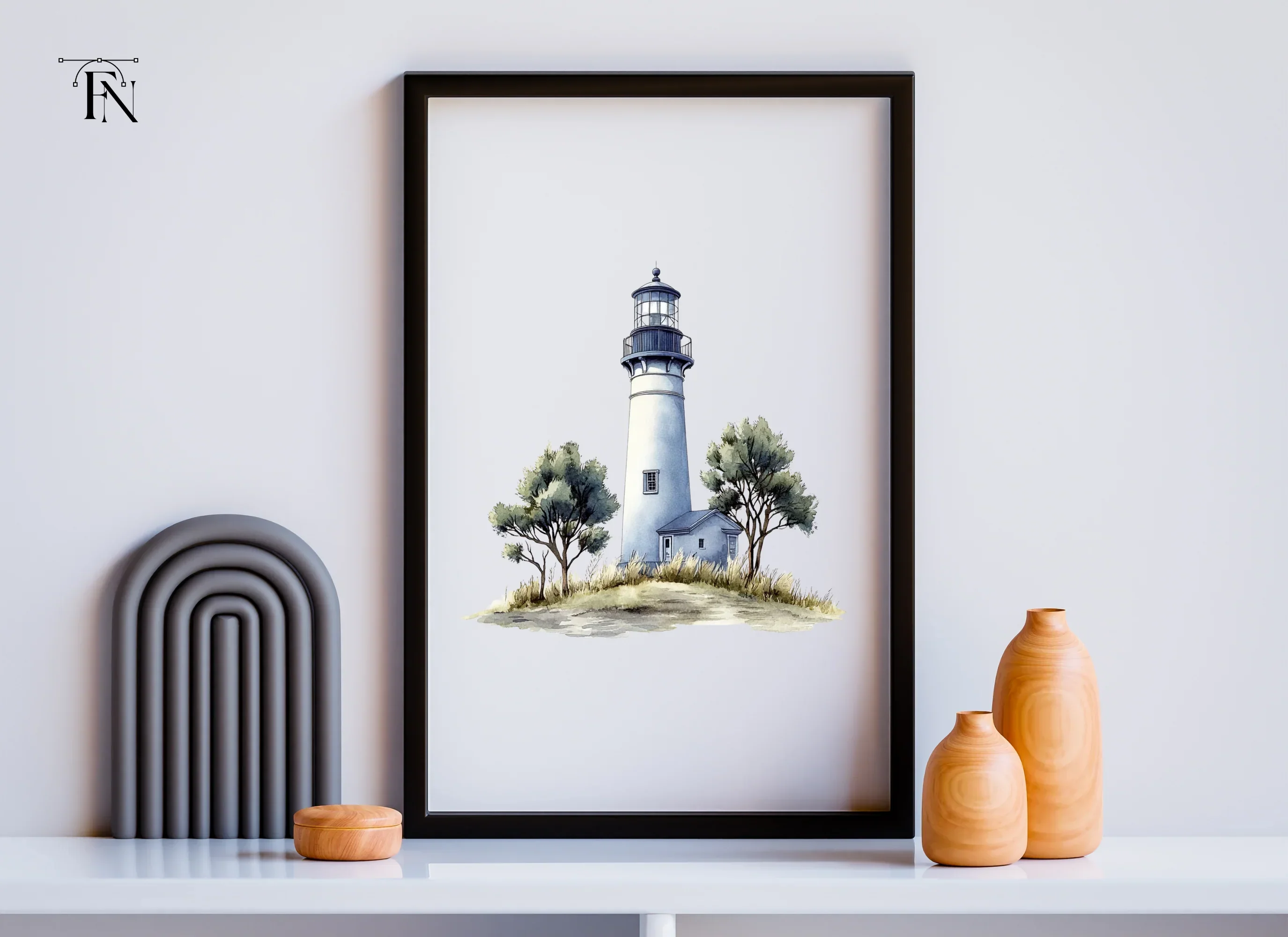 Coastal Lighthouse Clipart Bundle - Image 3