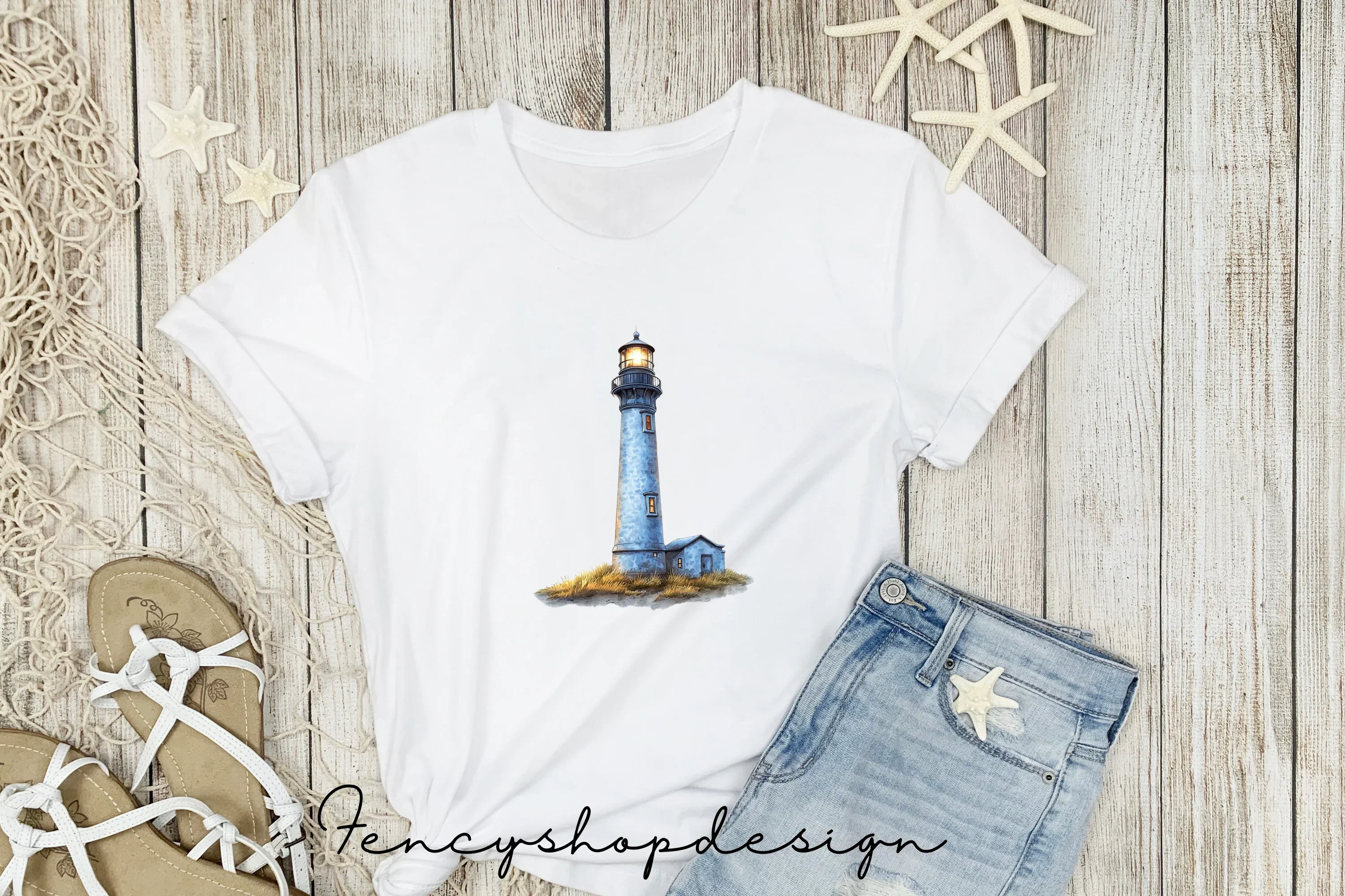 Coastal Lighthouse Clipart Bundle - Image 5