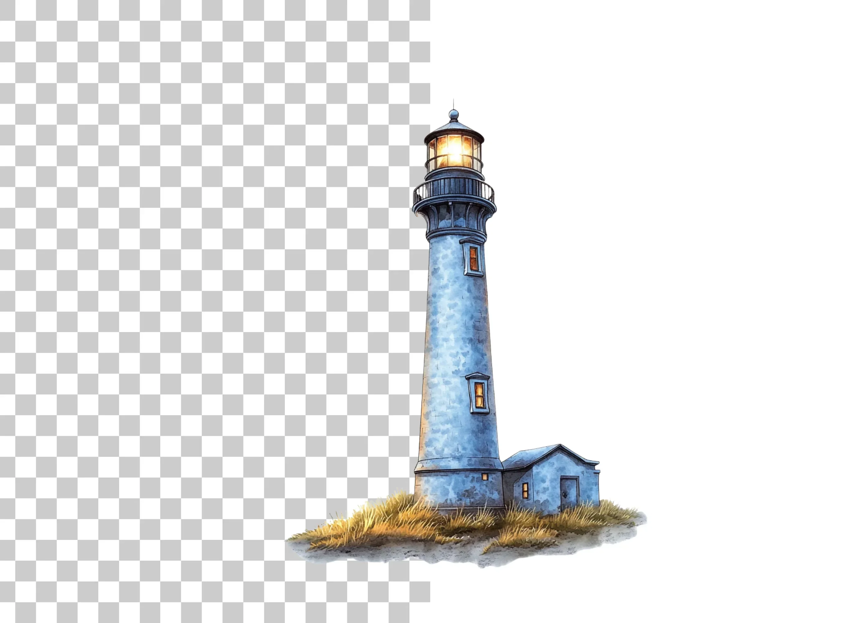 Coastal Lighthouse Illustration Clipart Bundle - Image 2