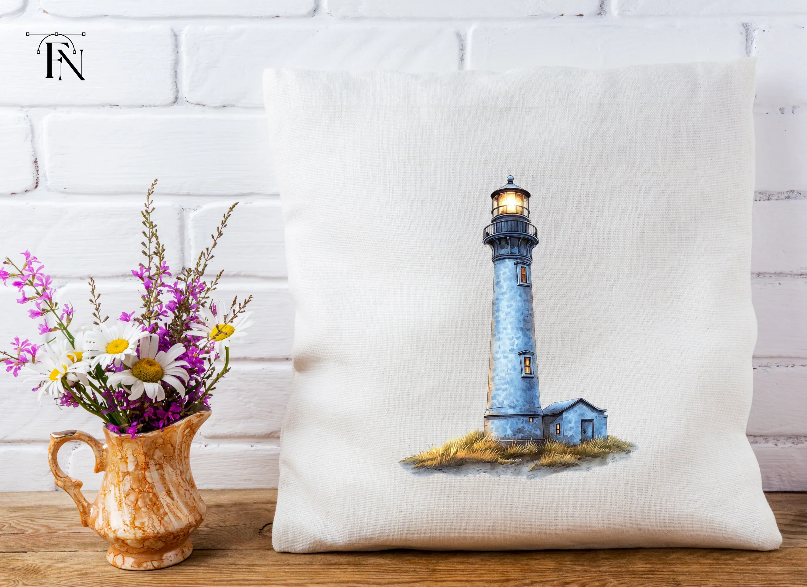 Coastal Lighthouse Illustration Clipart Bundle - Image 5