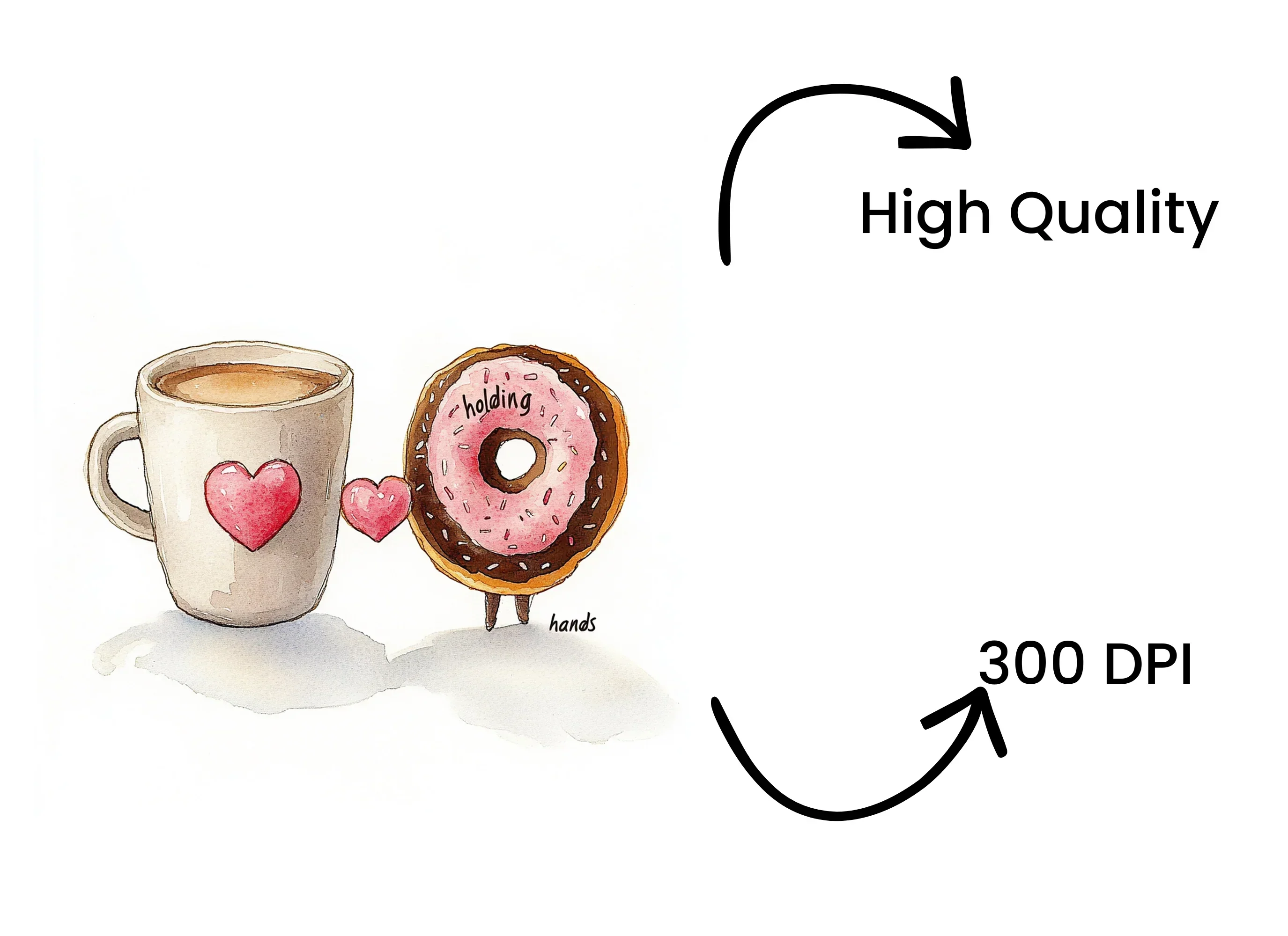 Coffee and Donut Love Clipart Bundle - Image 4