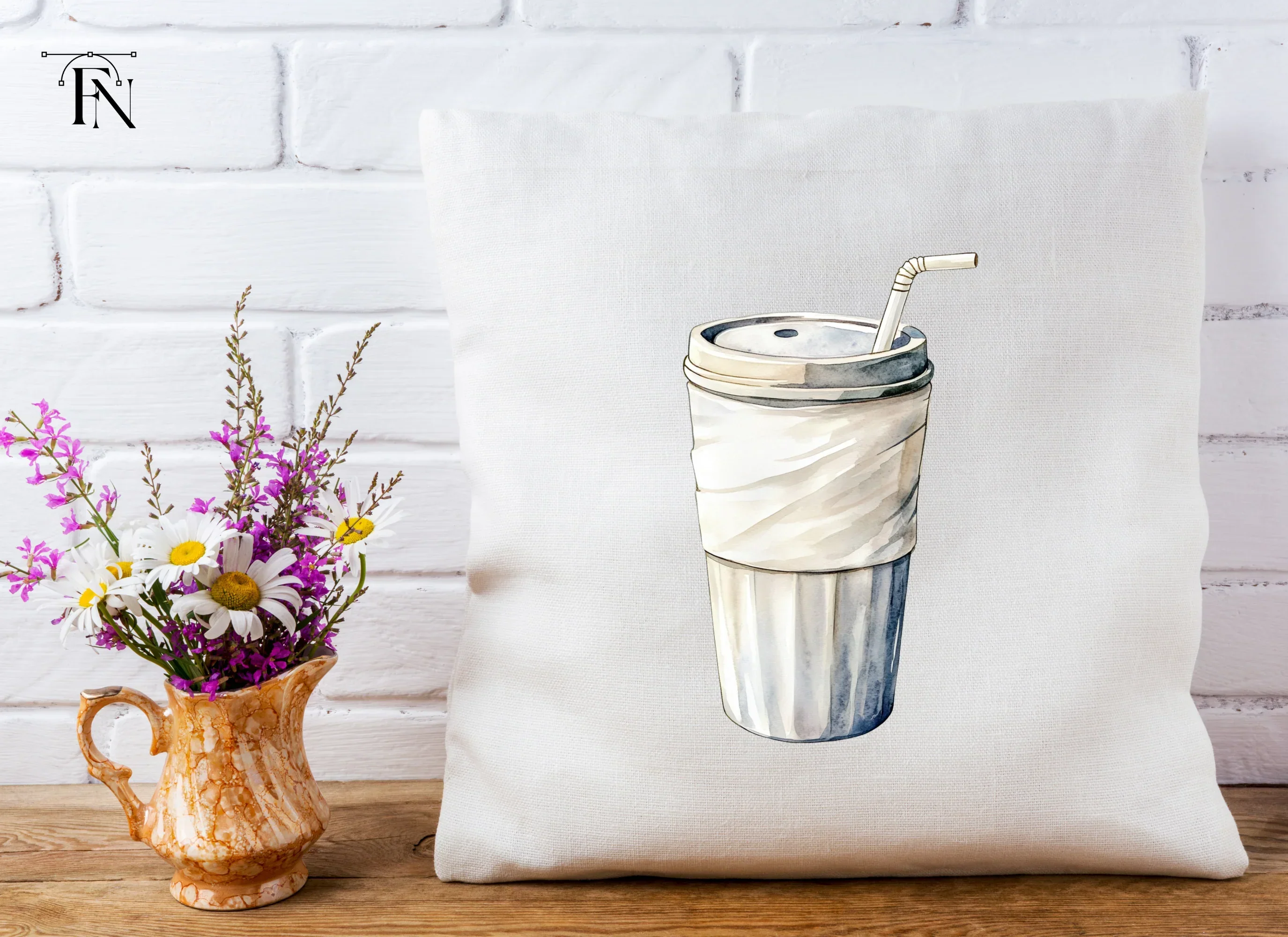 Coffee Cup with Straw Clipart Bundle - Image 5