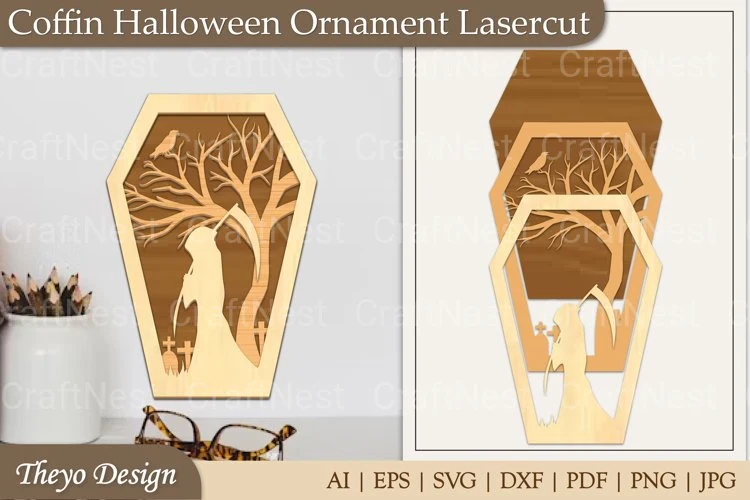 Coffin Ornament SVG Bundle