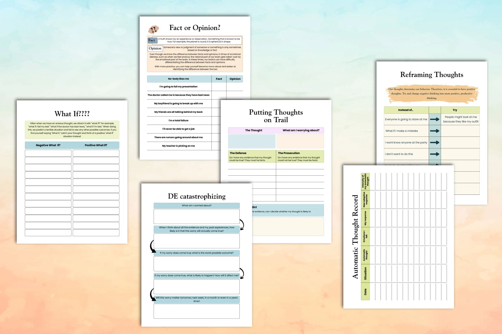 Cognitive Distortions Workbook for Personal Growth - Image 4
