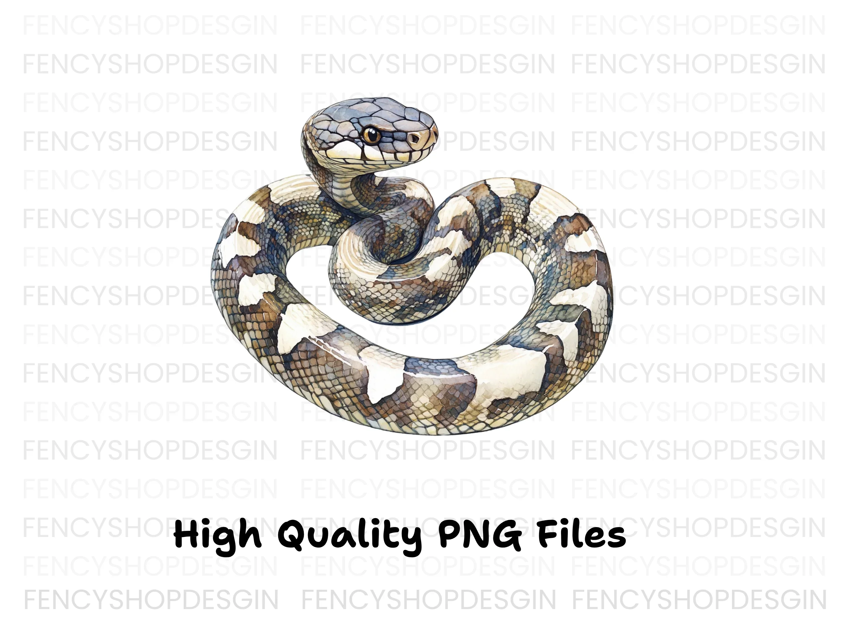 Coiled Snake Clipart Bundle - Image 3