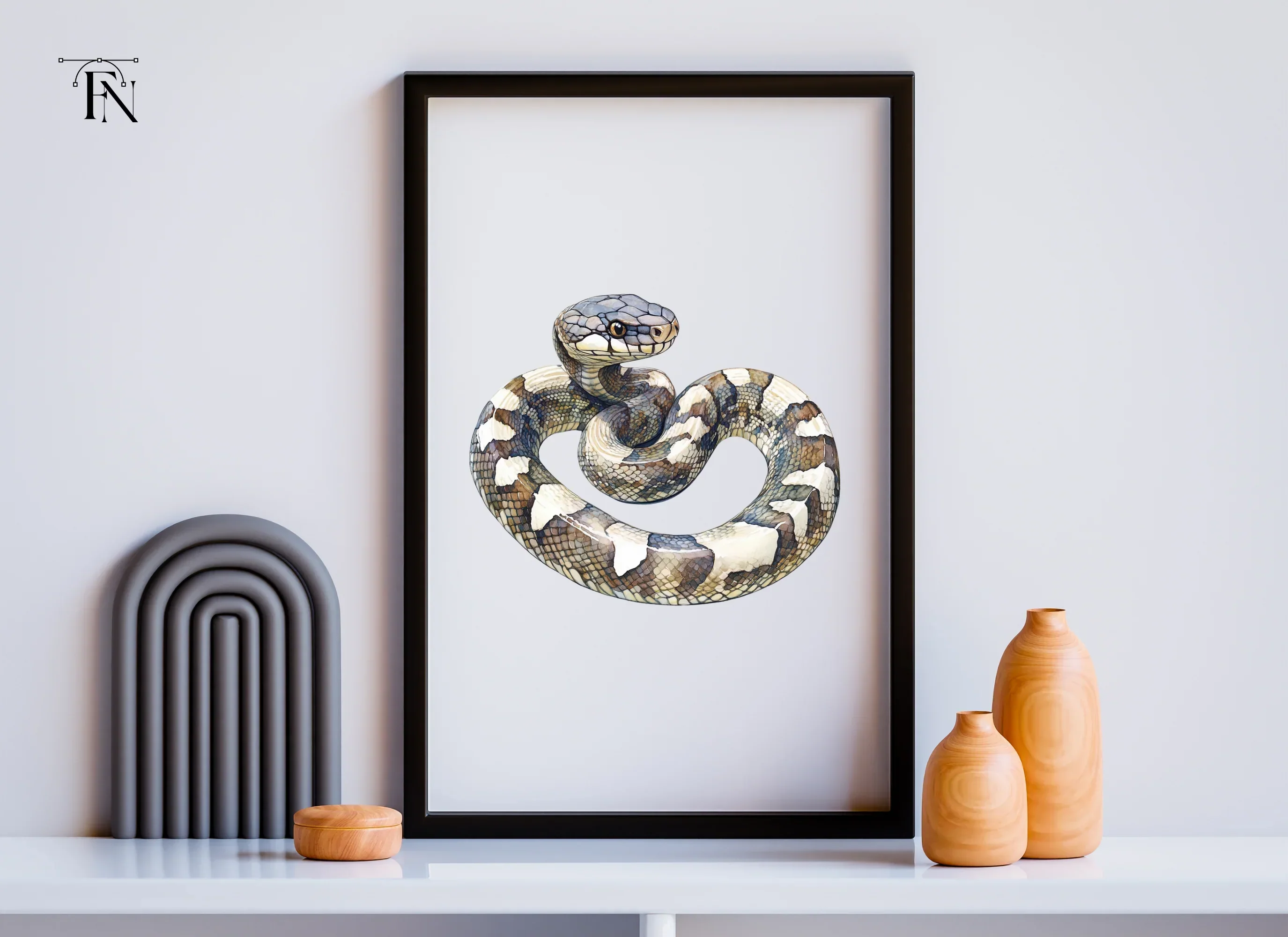 Coiled Snake Clipart Bundle - Image 6