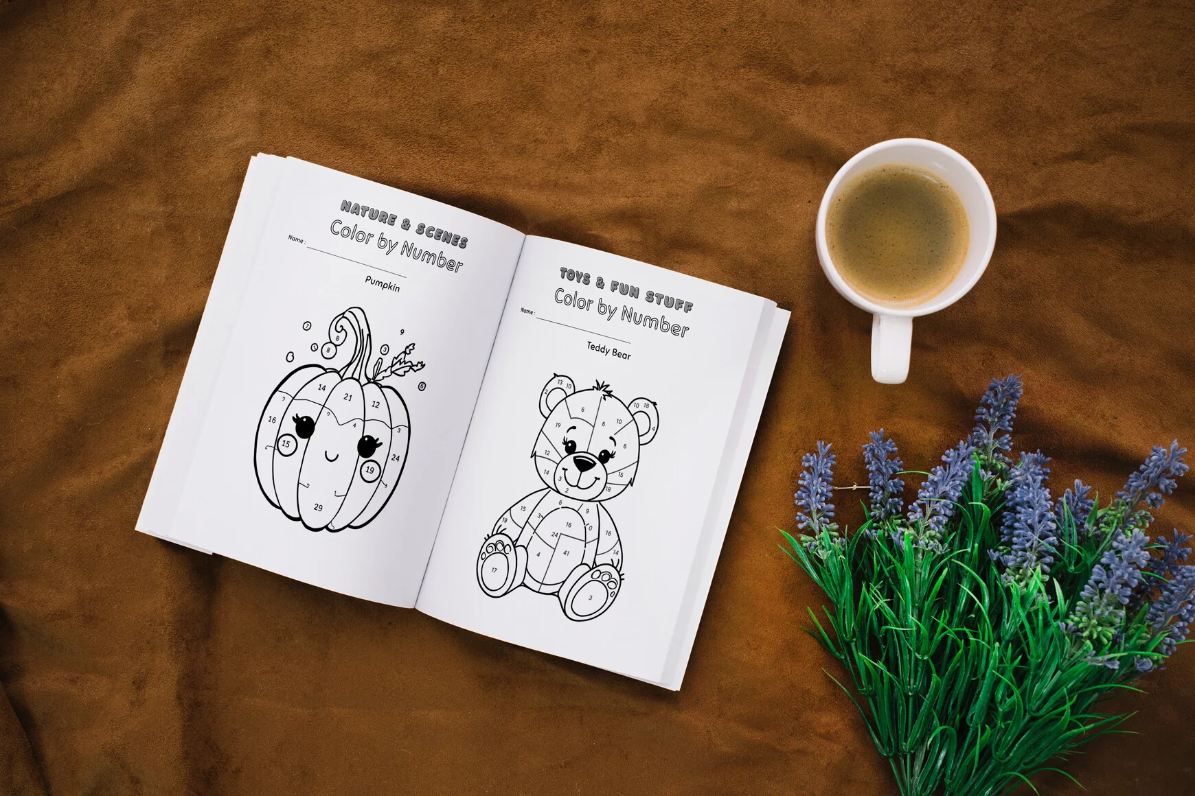Color By Number Worksheets For Kids Book - Image 5
