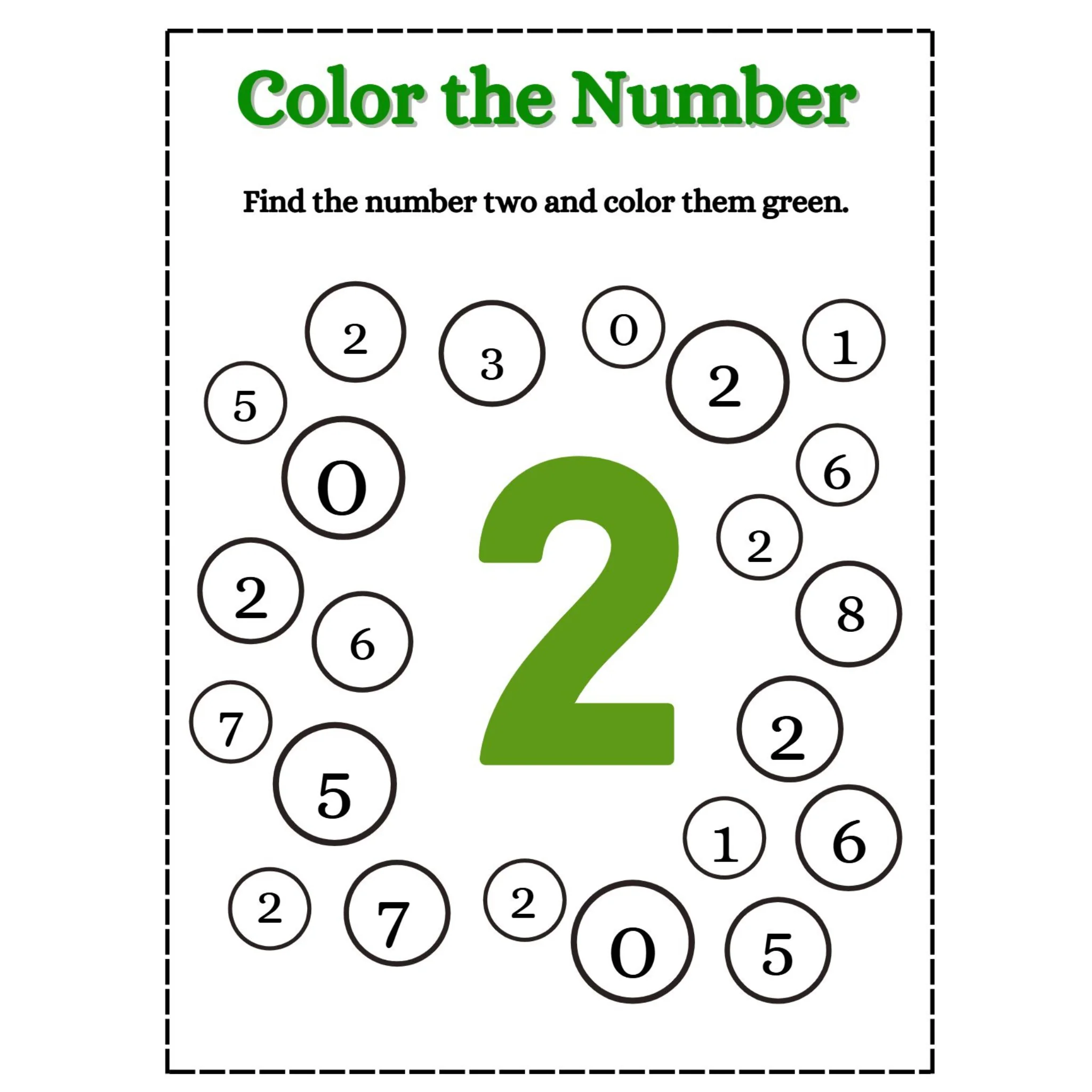 Color the Number Worksheets - Image 2