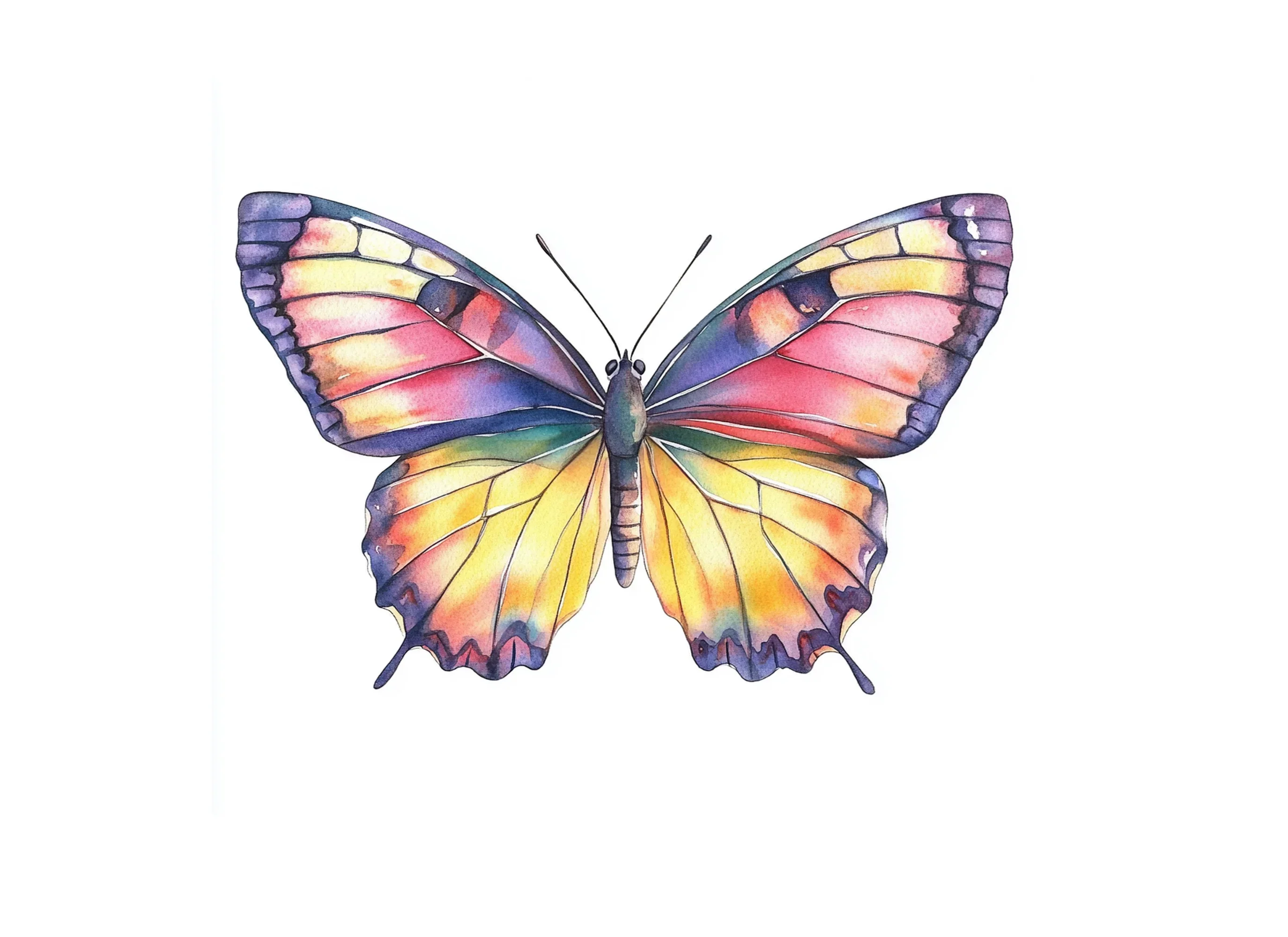 Colorful Butterfly Clipart Bundle - Image 3