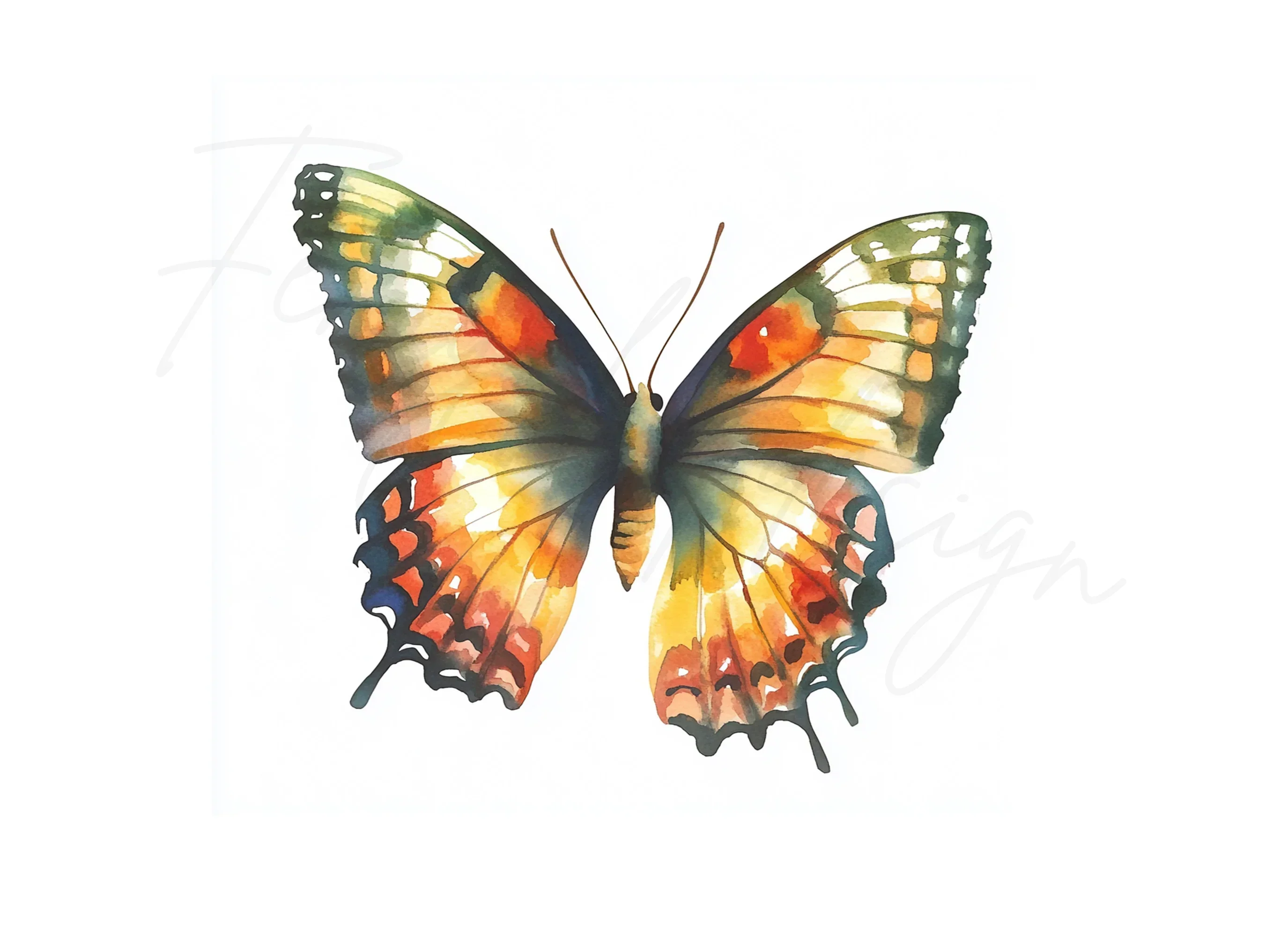 Colorful Butterfly Clipart Bundle - Image 2
