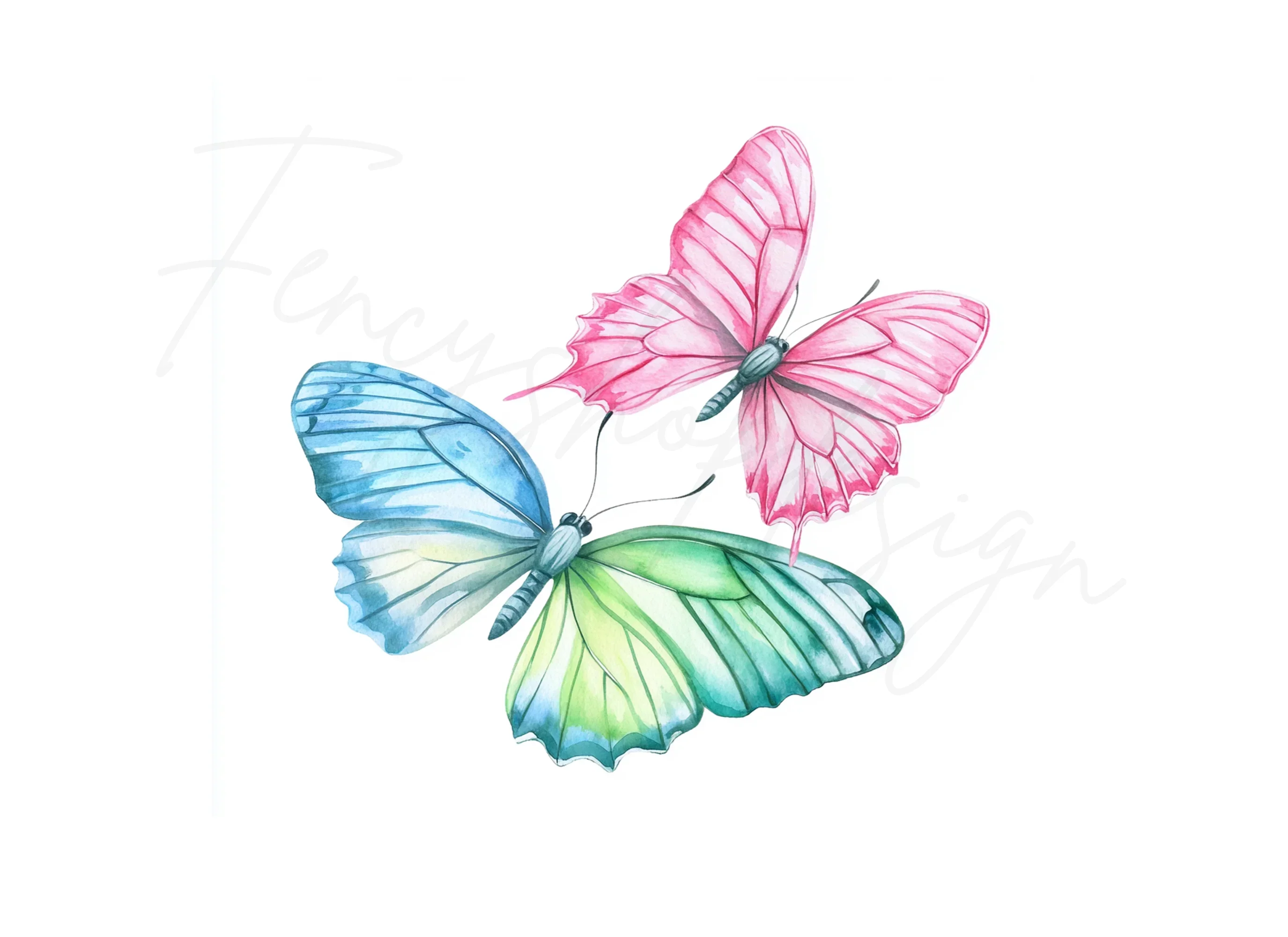 Colorful Butterfly Clipart Bundle - Image 3