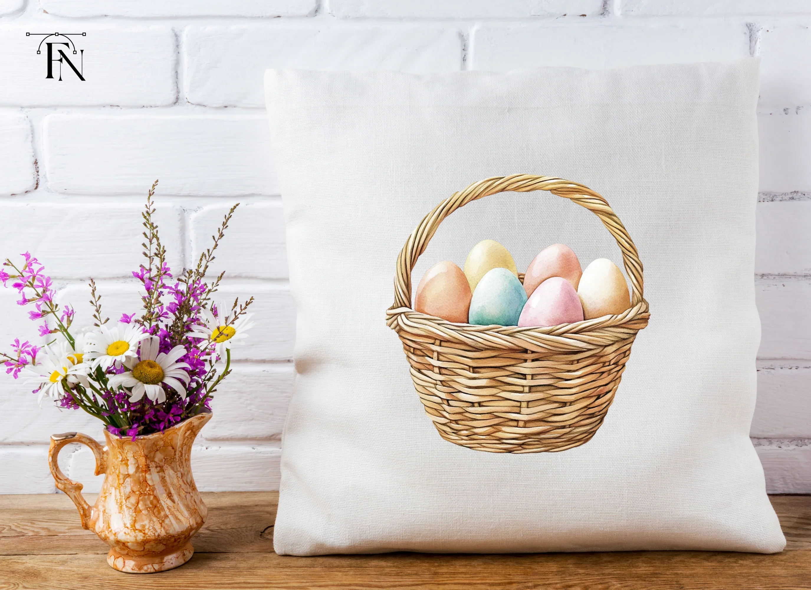 Colorful Easter Egg Baskets Clipart Bundle - Image 5