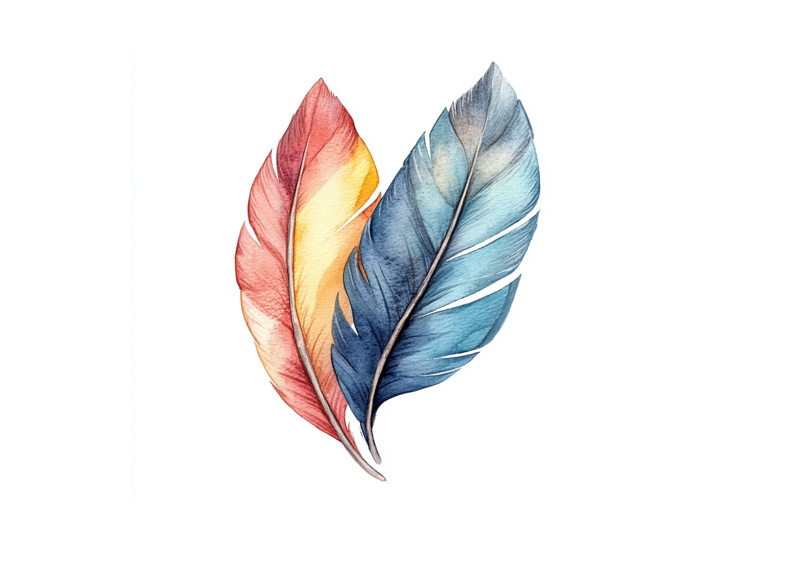 Colorful Feather Clipart Bundle - Image 3