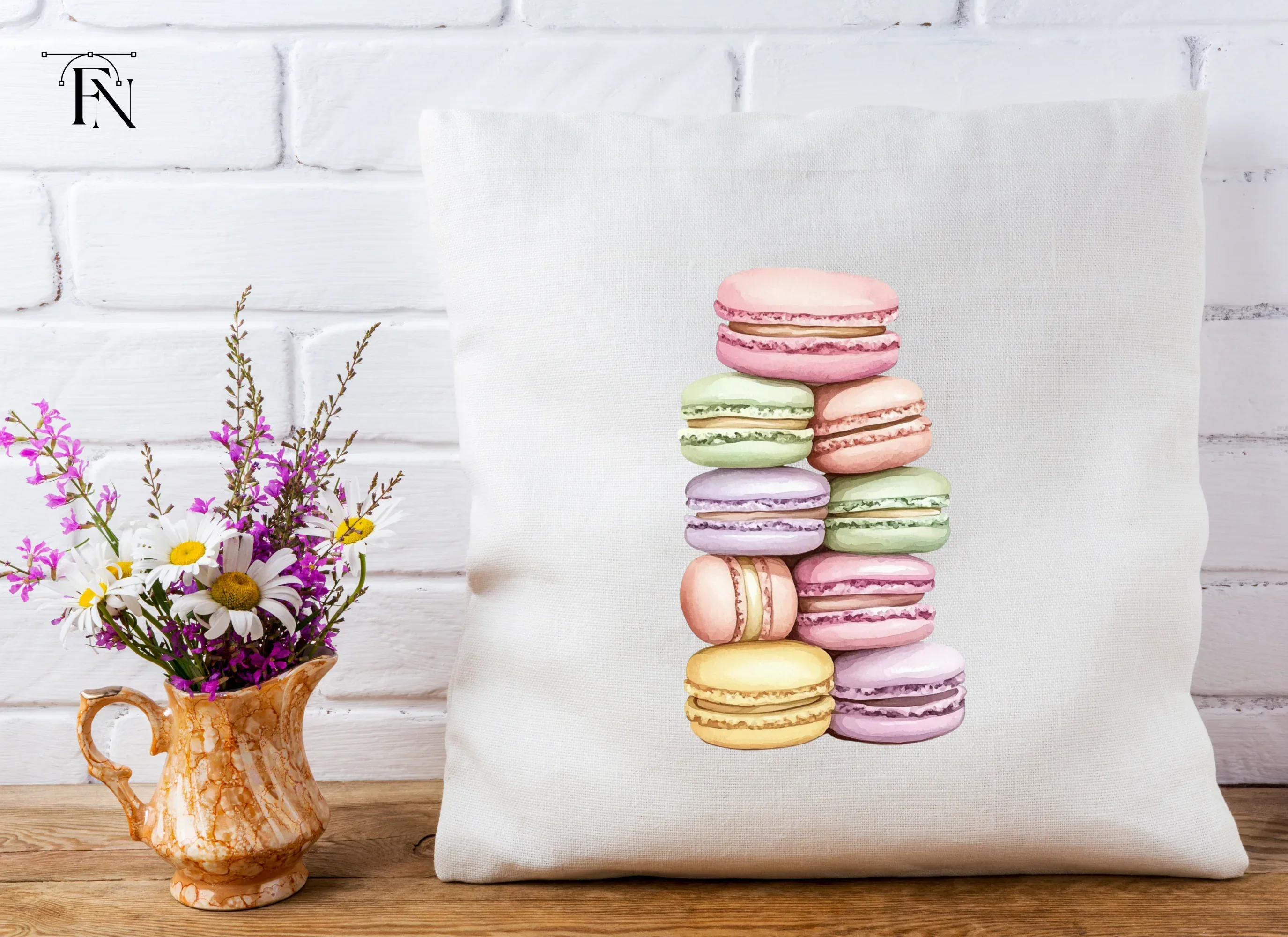 Colorful Macaron Tower Clipart Bundle - Image 5