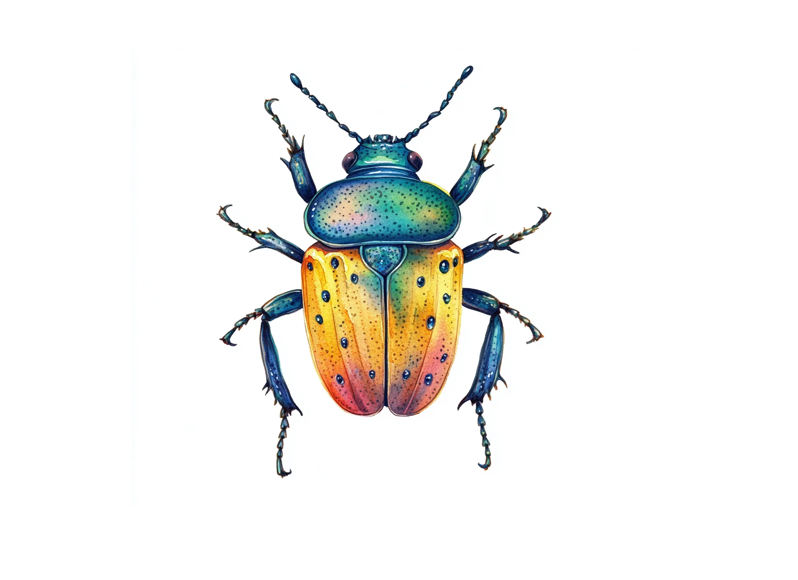 Colorful Ornate Beetle Clipart Bundle - Image 3
